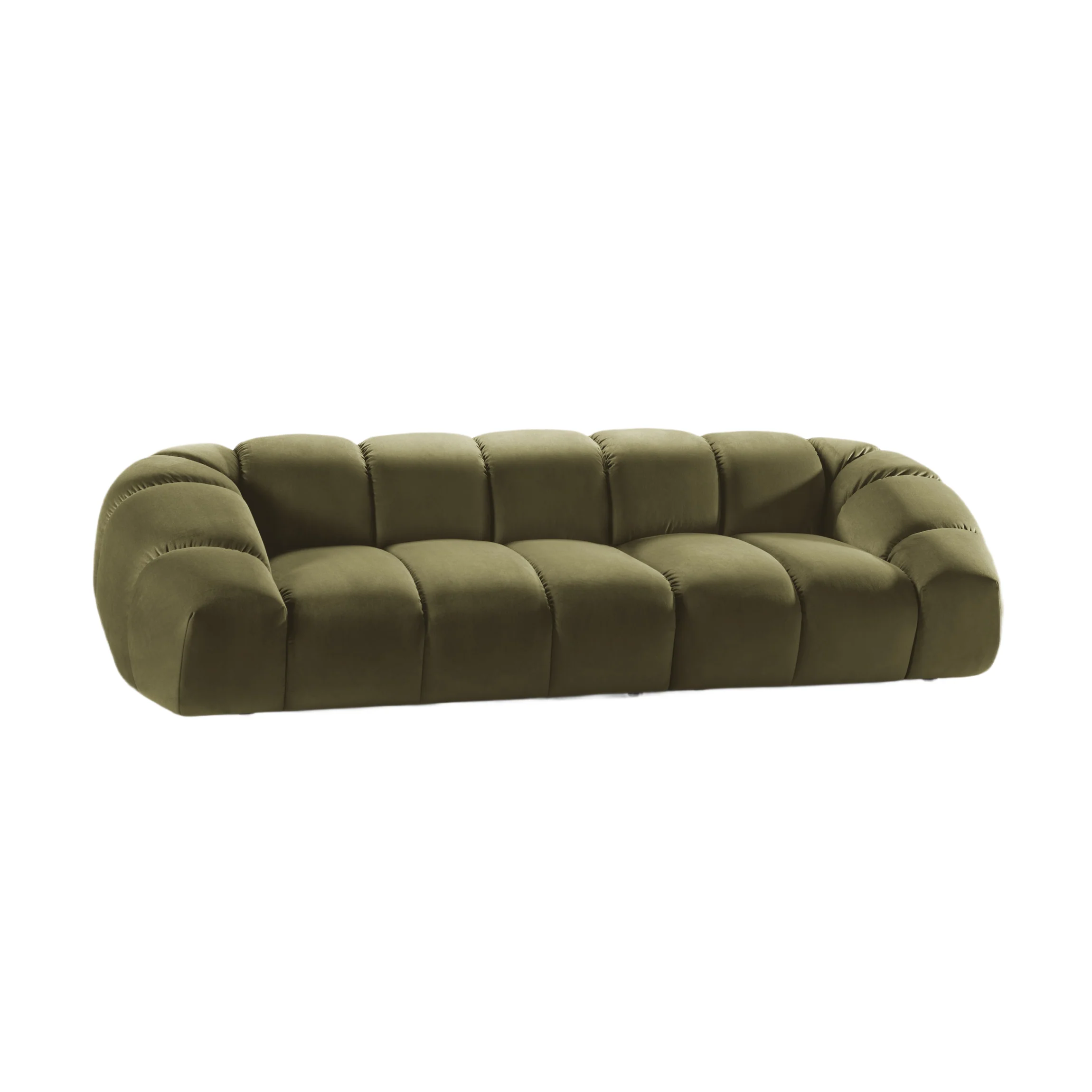 Sofa aksamitna 4-osobowa DIANA zielony