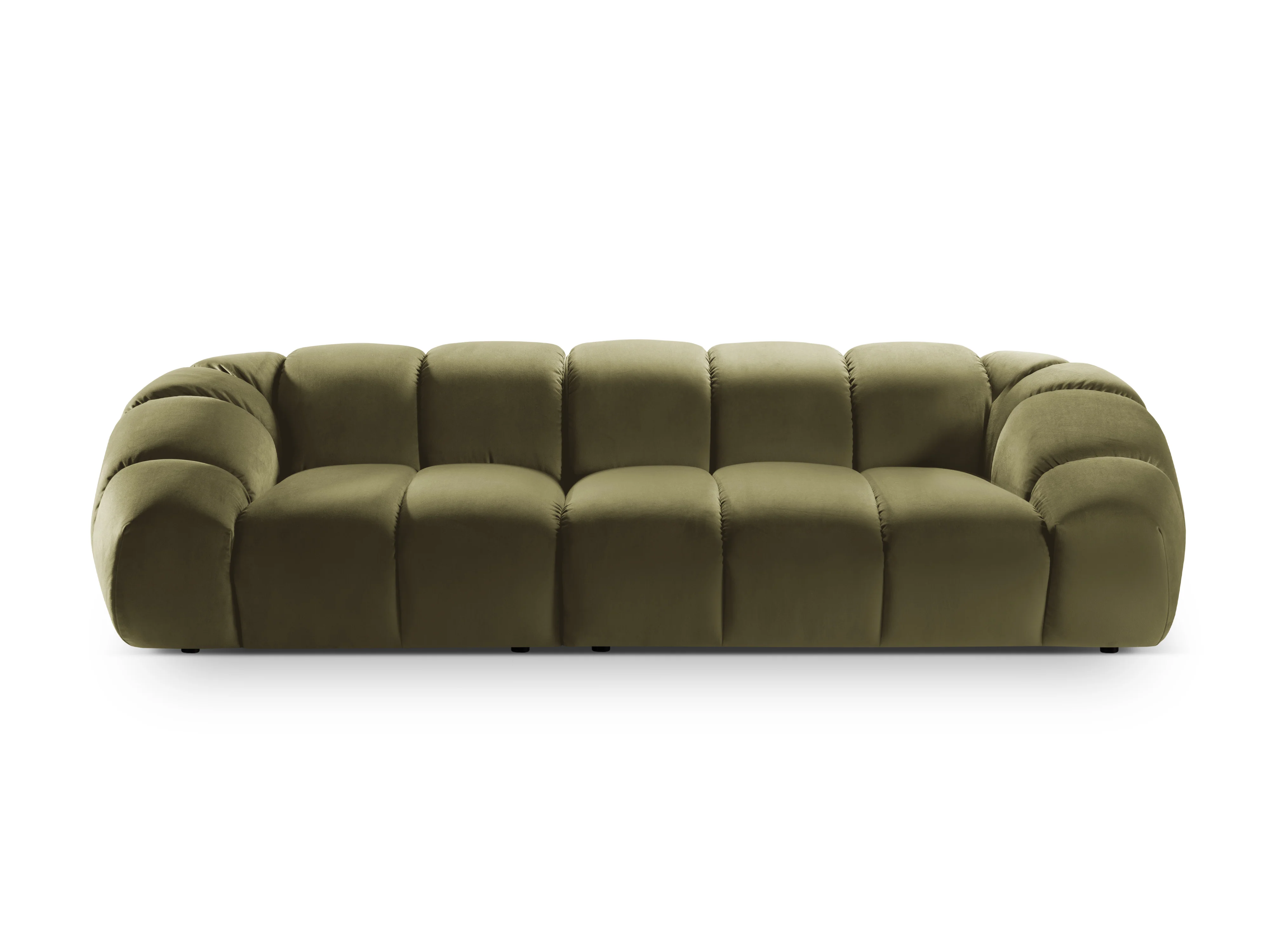 Sofa aksamitna 4-osobowa DIANA zielony - Image 3