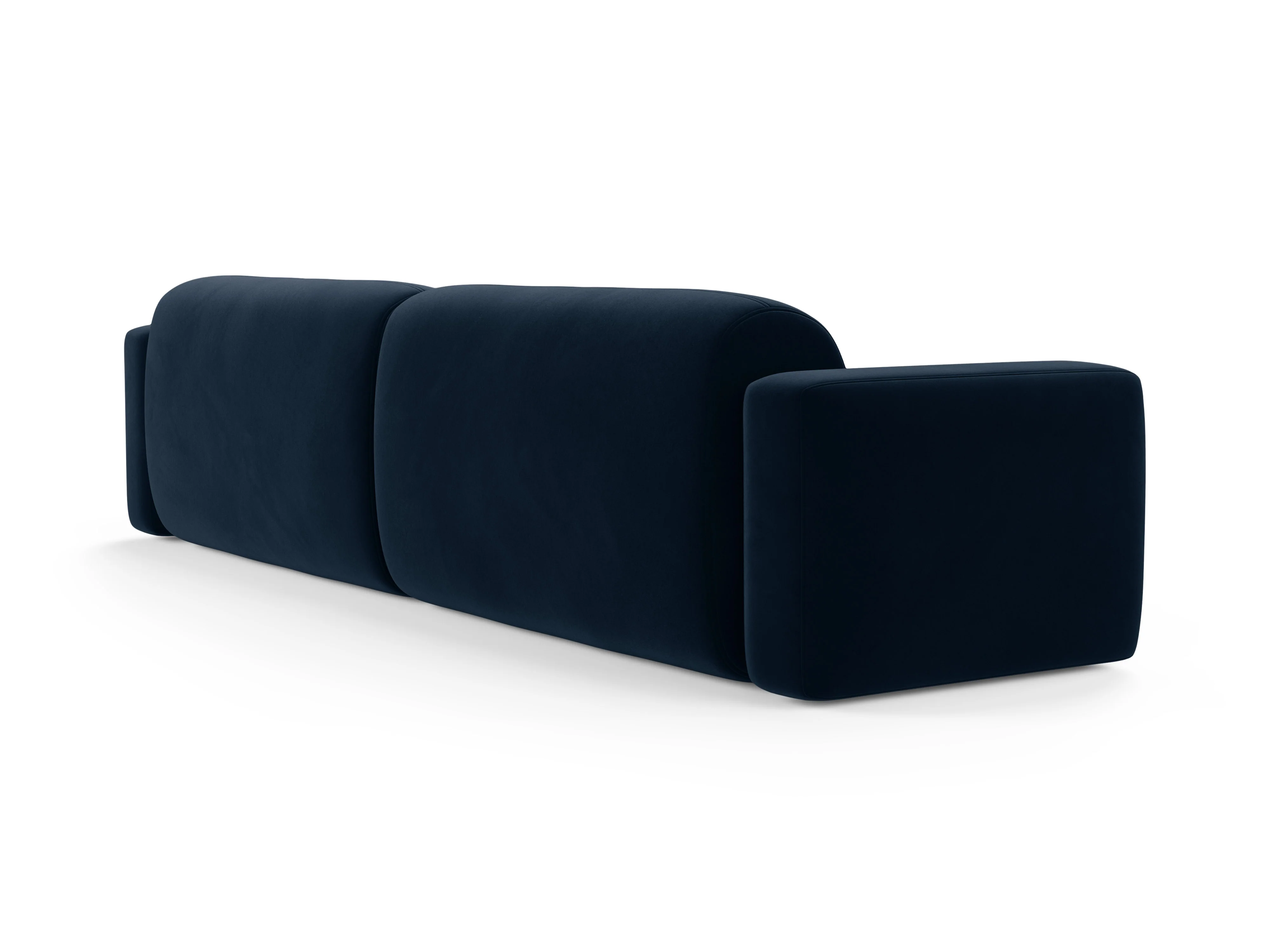 Sofa aksamitna 4-osobowa STRINO granatowy - Image 3