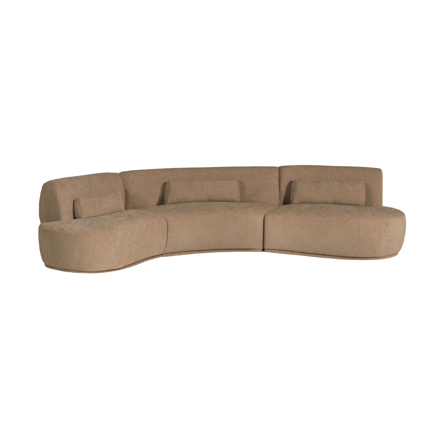 Sofa półokrągła 6-osobowa BATAVIER jasnobrązowy