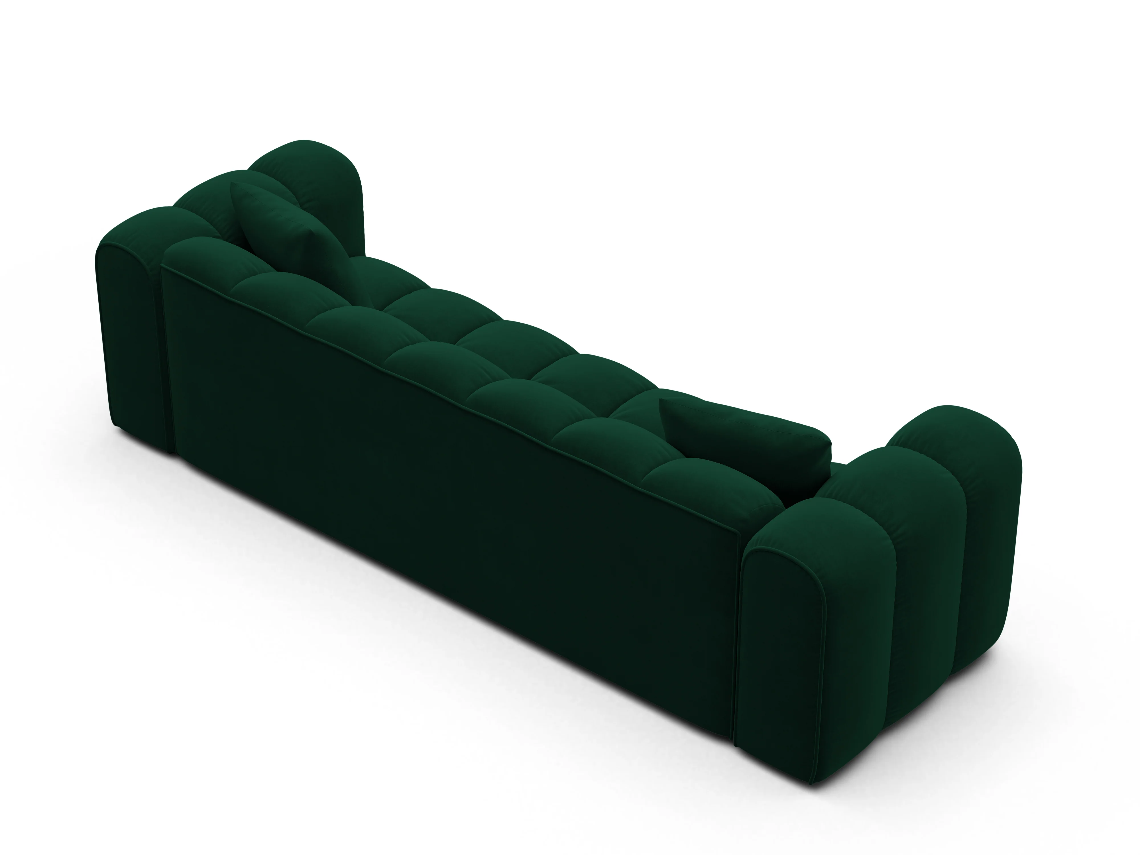 Sofa aksamitna z funkcją spania ASTRO butelkowa zieleń - Image 4