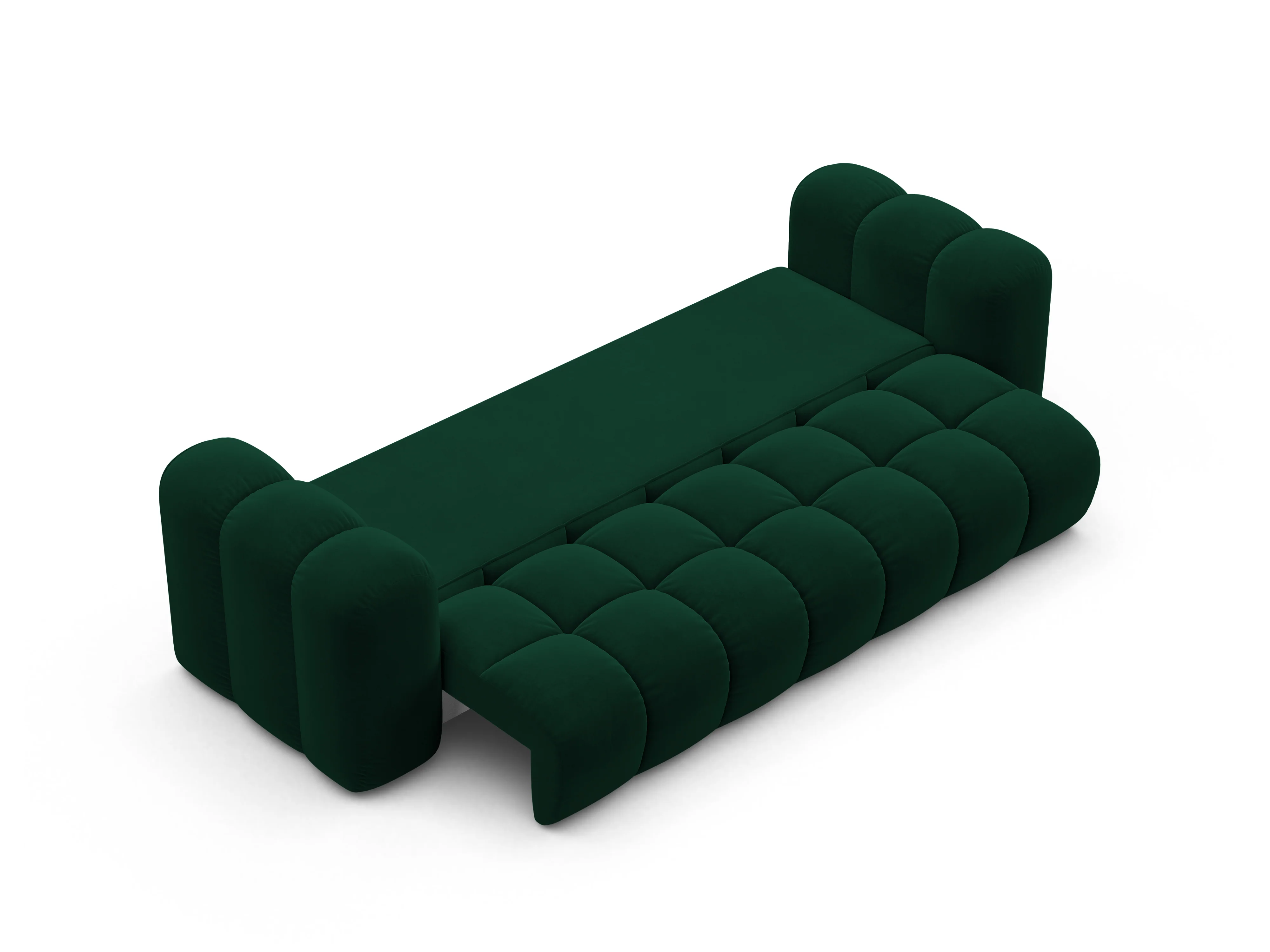 Sofa aksamitna z funkcją spania ASTRO butelkowa zieleń - Image 5
