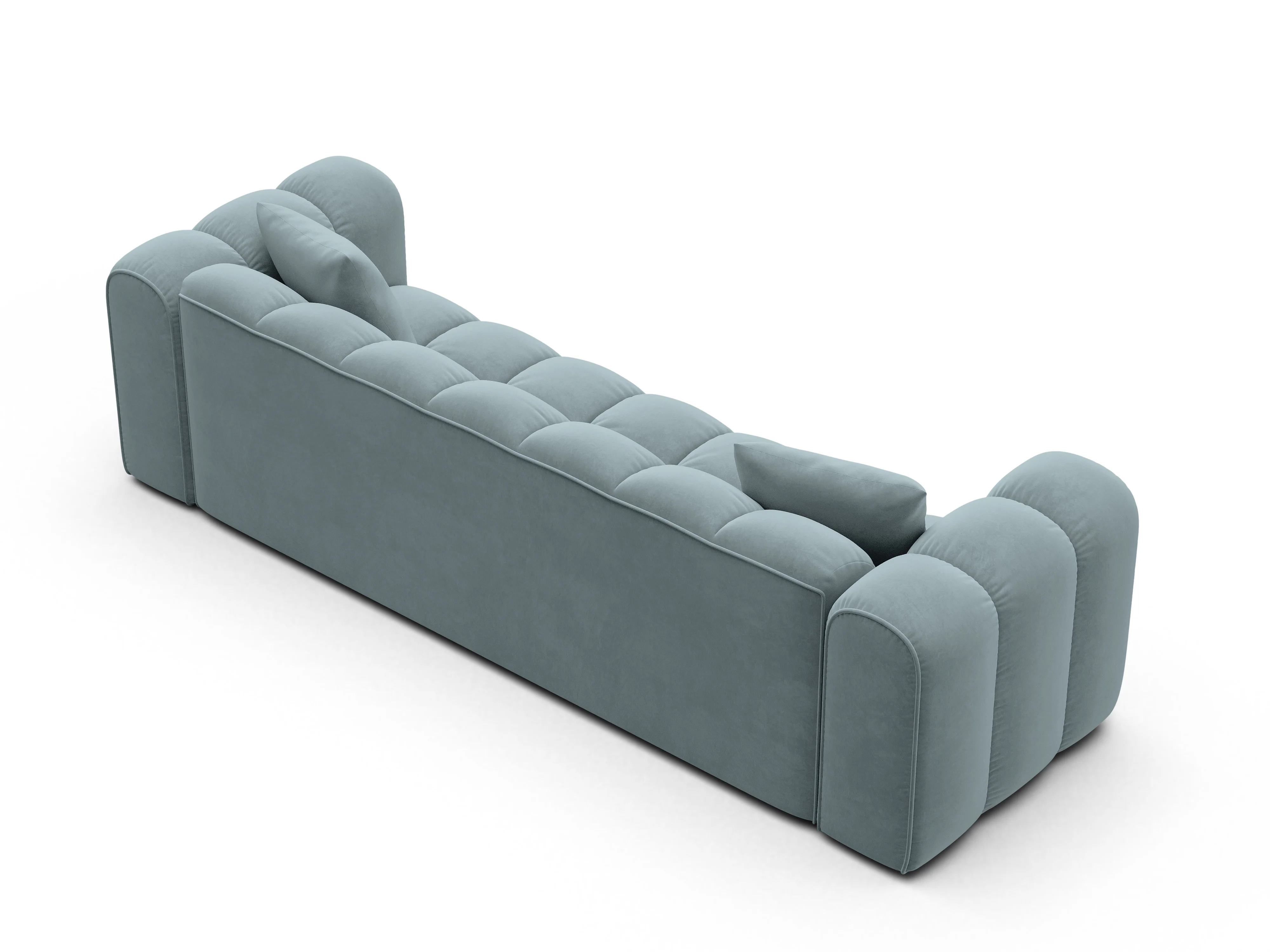 Sofa aksamitna z funkcją spania ASTRO jasnoniebieski - Image 5