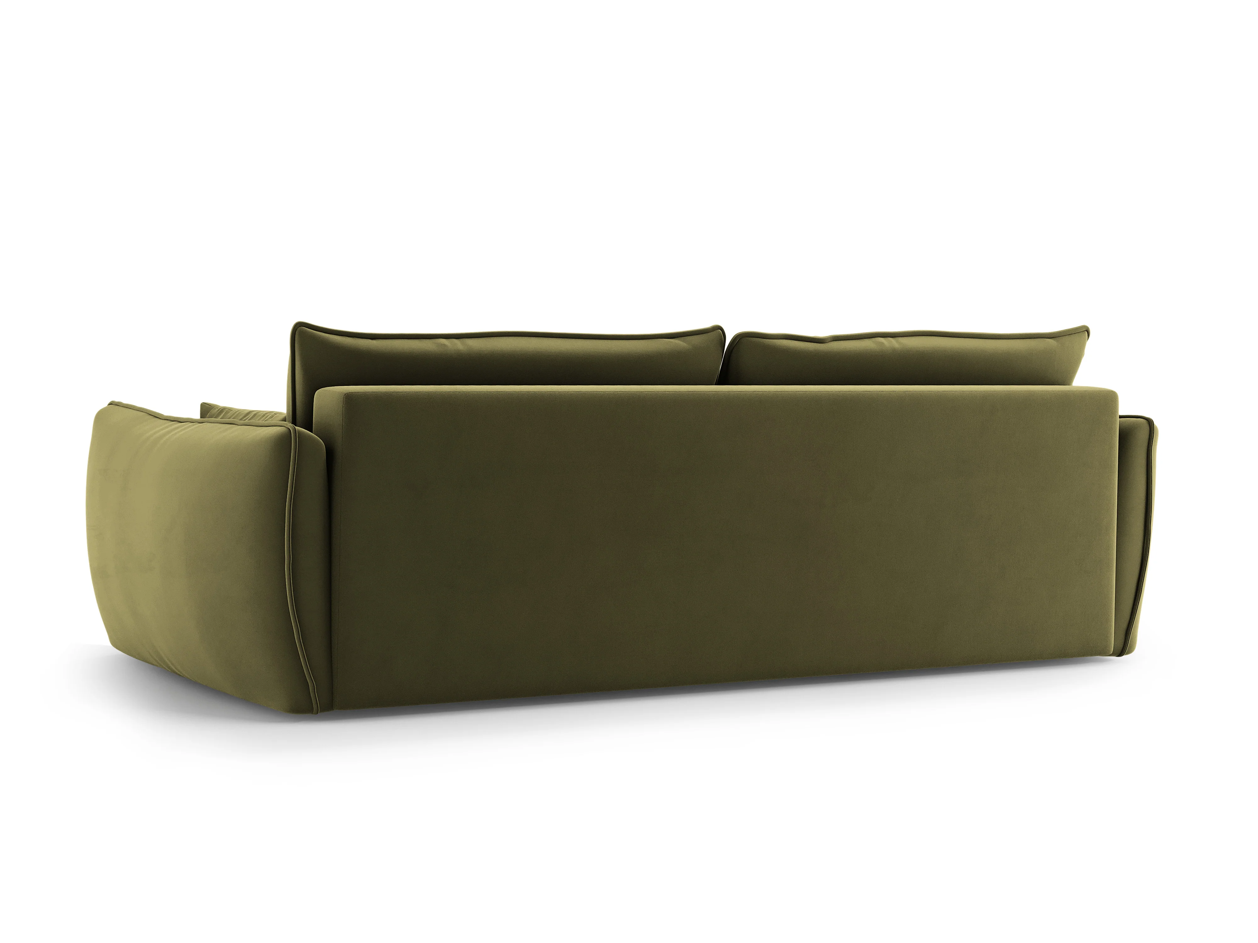 Sofa aksamitna z funkcją spania MATERA oliwkowy - Image 7