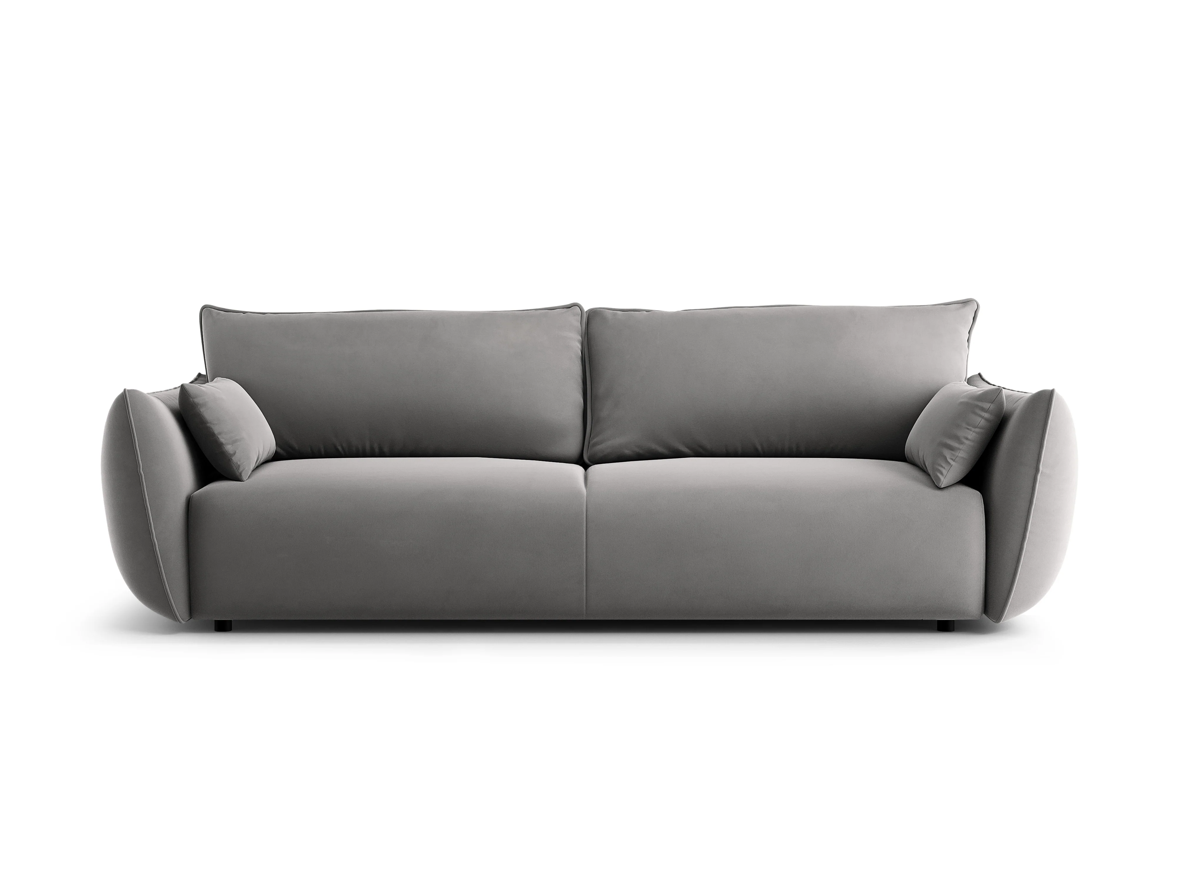 Sofa aksamitna z funkcją spania MATERA szary - Image 3