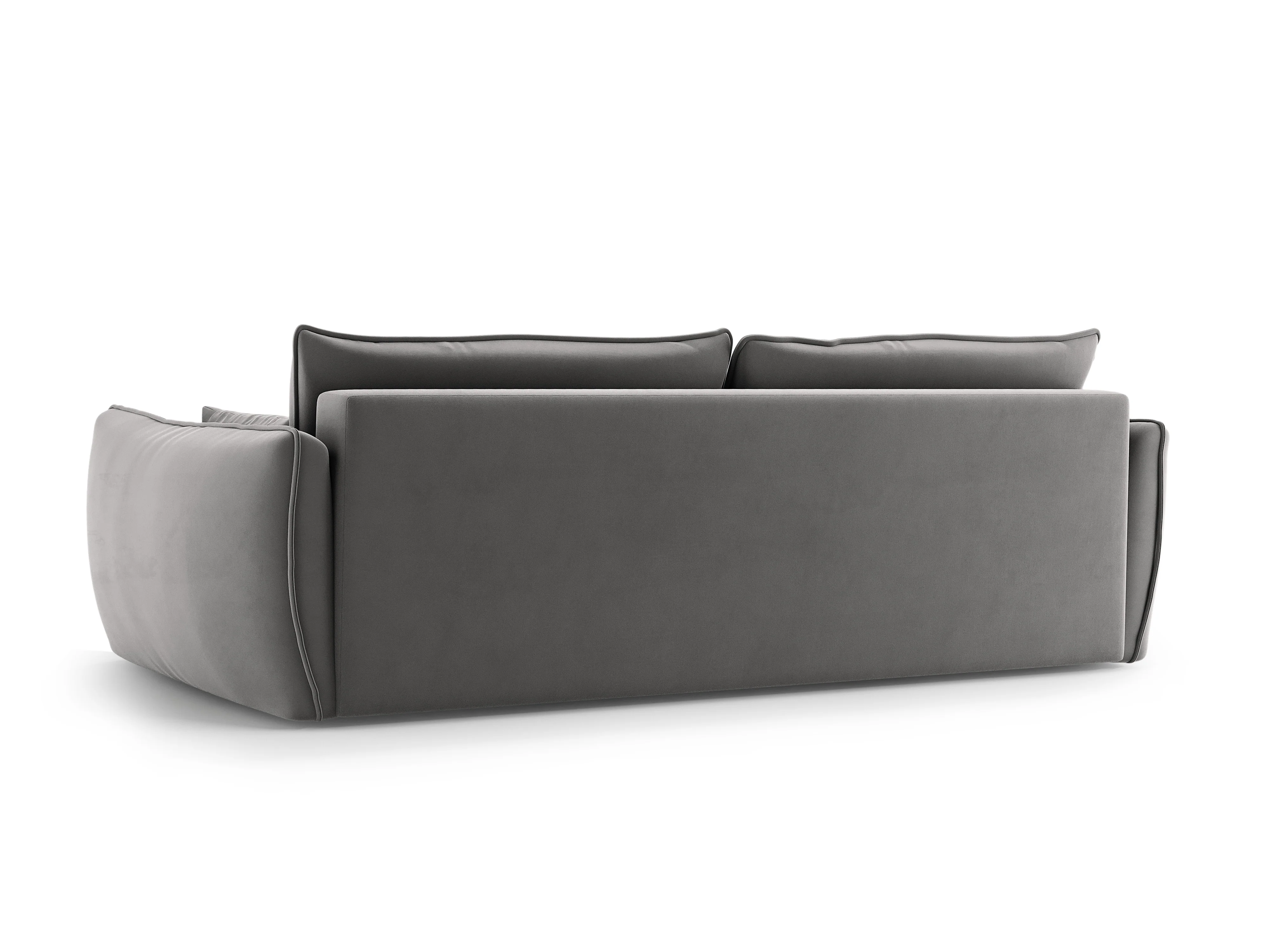 Sofa aksamitna z funkcją spania MATERA szary - Image 7