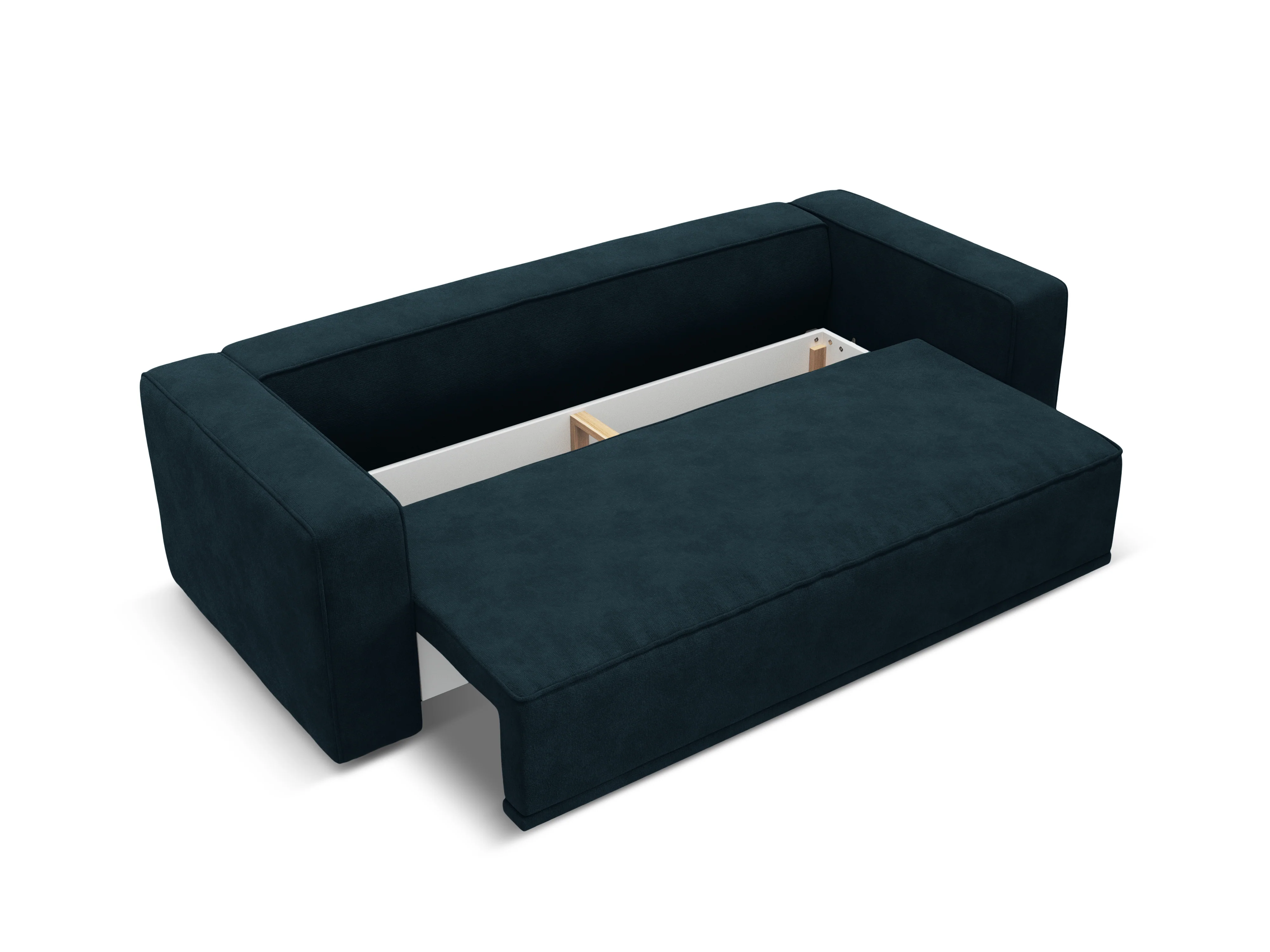 Sofa aksamitna z funkcją spania RIBES niebieski petrol - Image 5