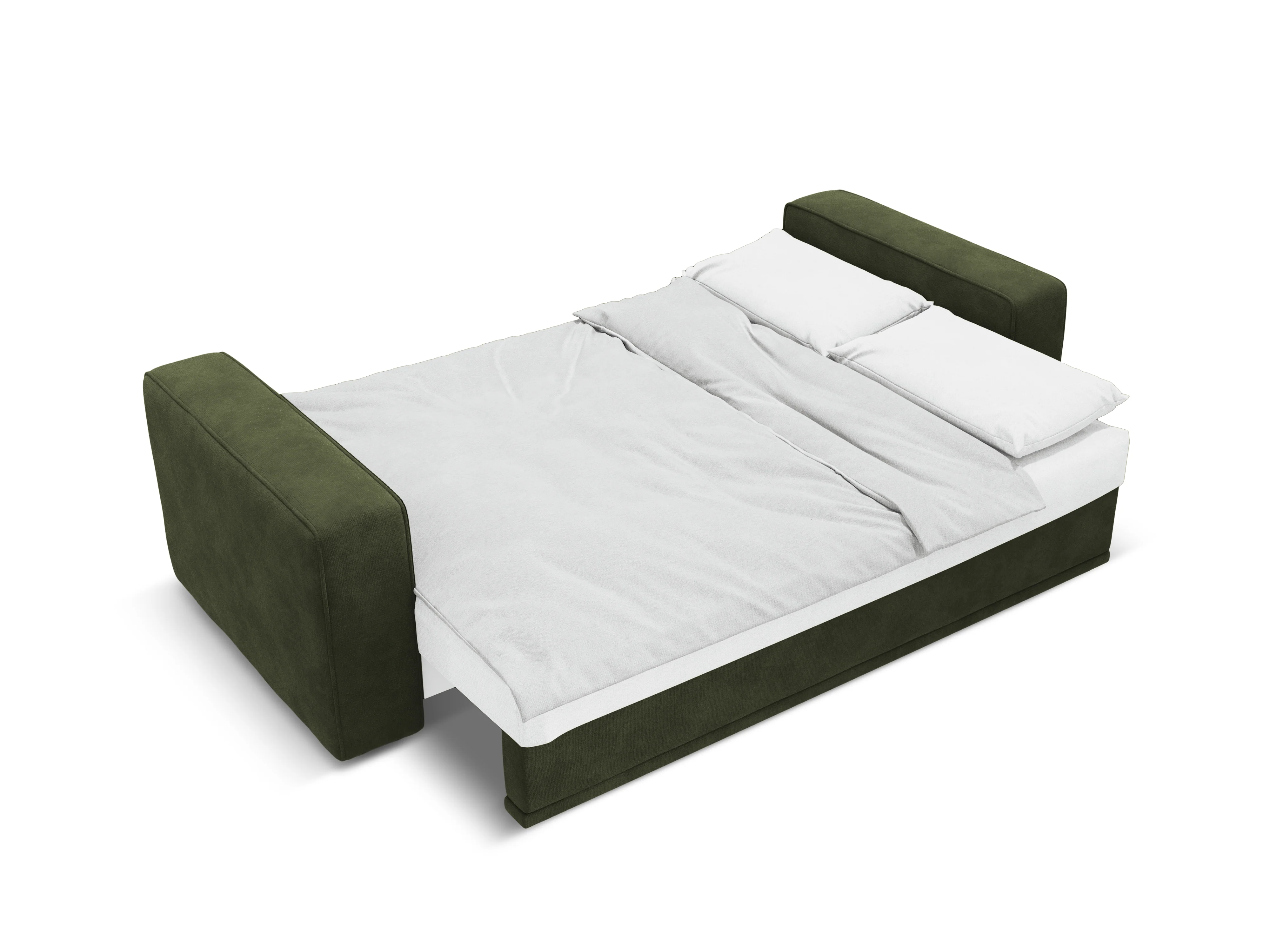 Sofa aksamitna z funkcją spania RIBES zielony - Image 4