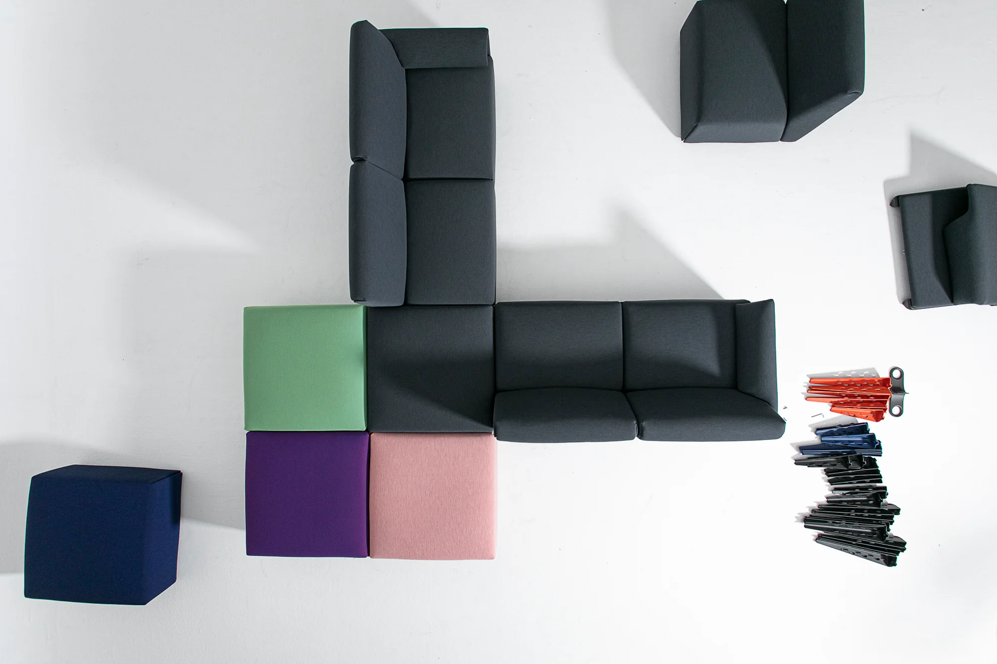 Sofa modułowa COSTUME - moduł prawostronny tapicerowany - Image 7