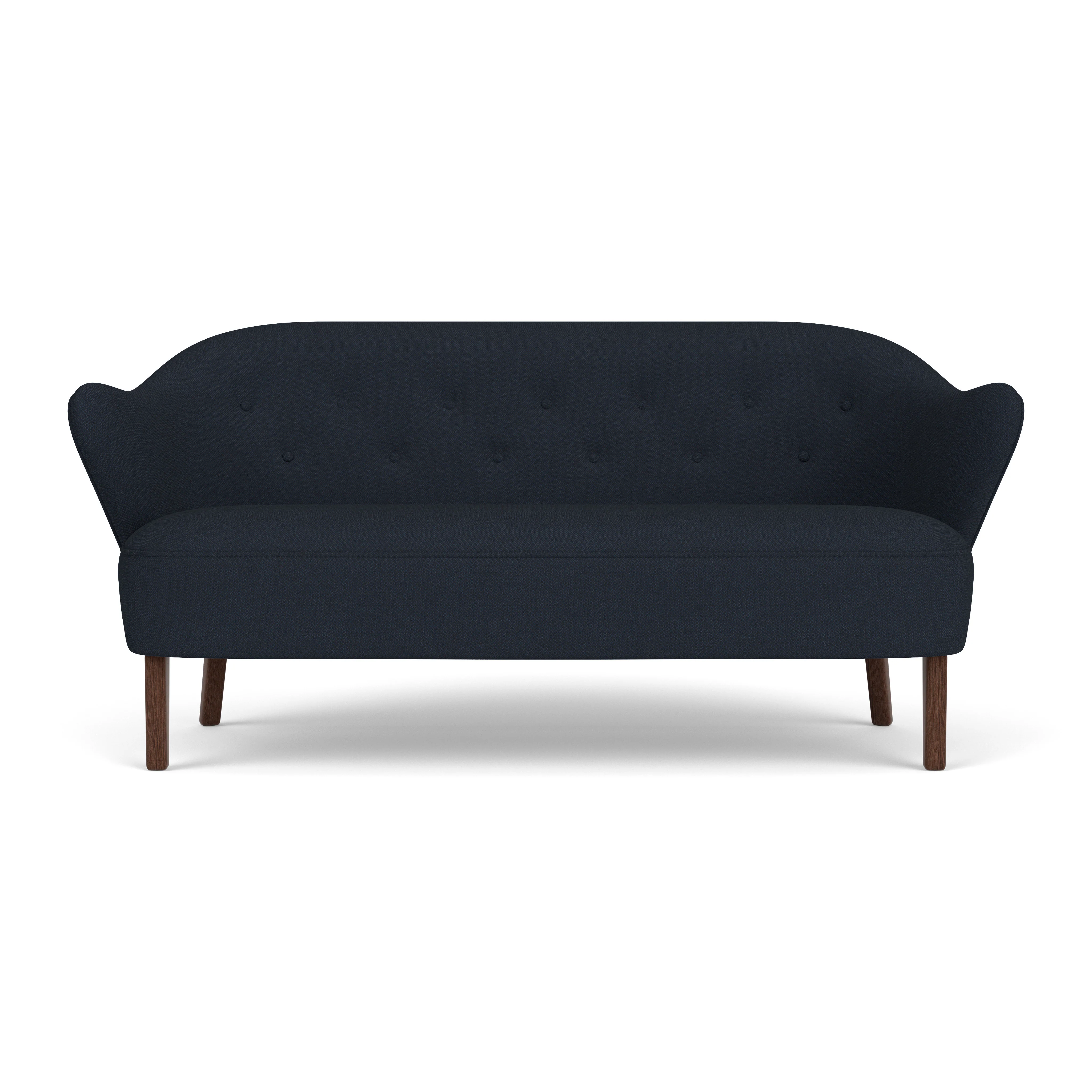 Sofa INGEBORG granatowy z ciemną dębową podstawą - Image 5