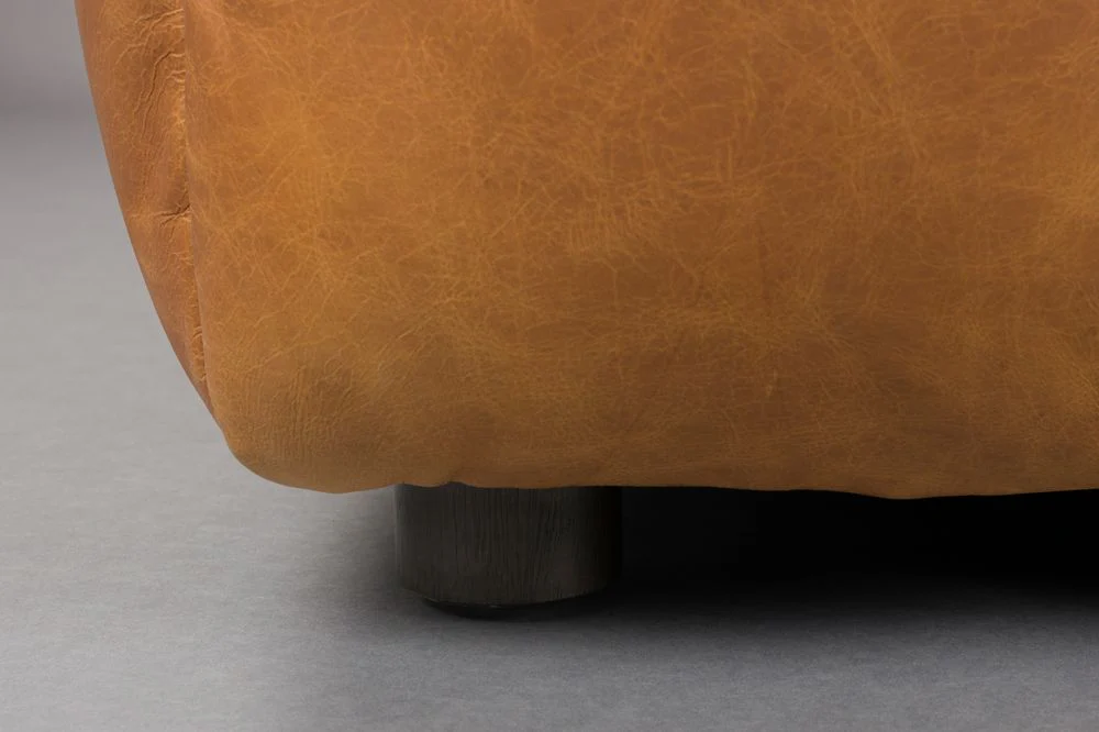 Sofa modułowa  HACKMAN - element środkowy koniakowa skóra - Image 4