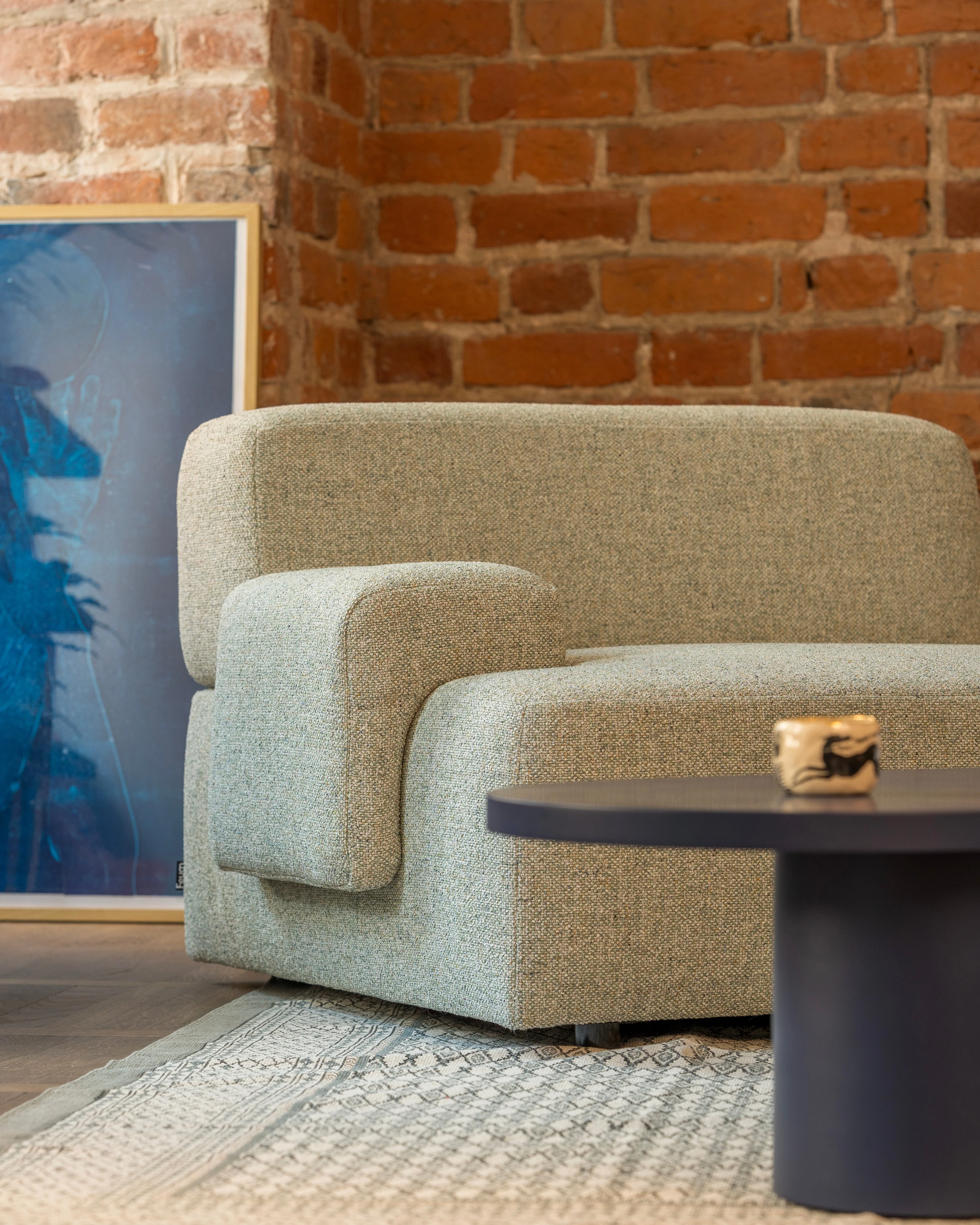 Sofa modułowa 2-osobowa UMI jasnozielony - Image 7