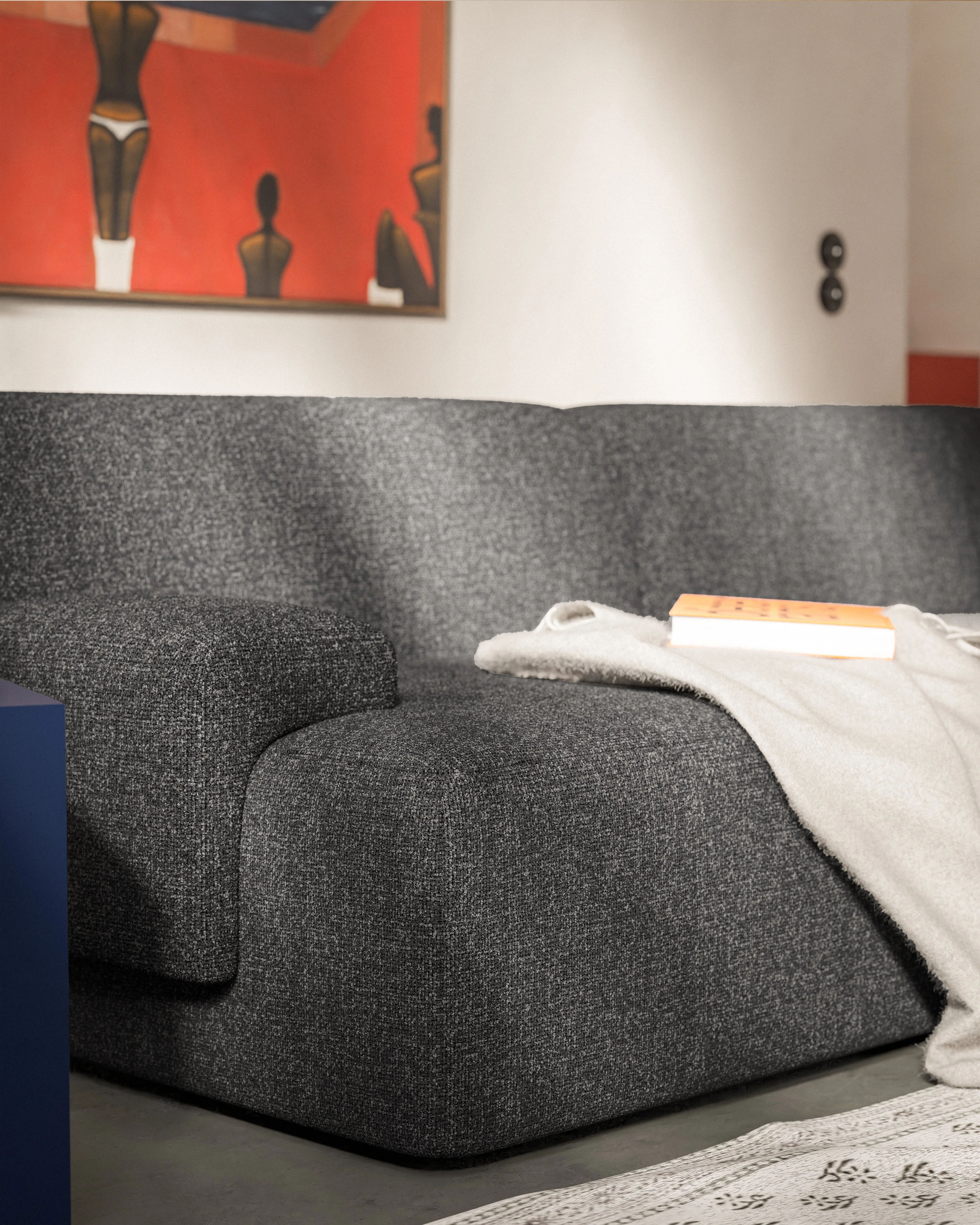 Sofa modułowa 2-osobowa UMI kamienna czerń - Image 3
