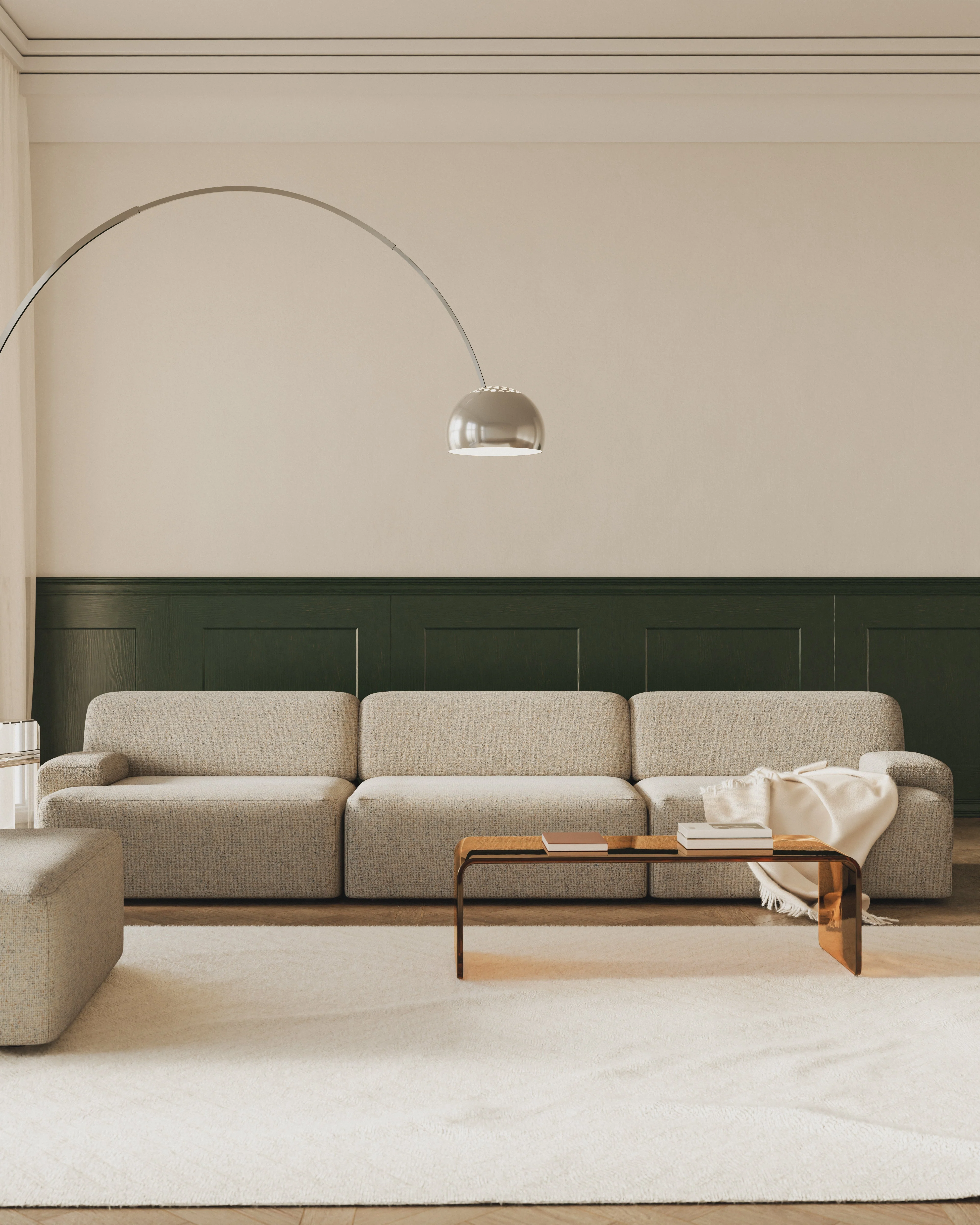 Sofa modułowa 3-osobowa UMI beżowy - Image 3