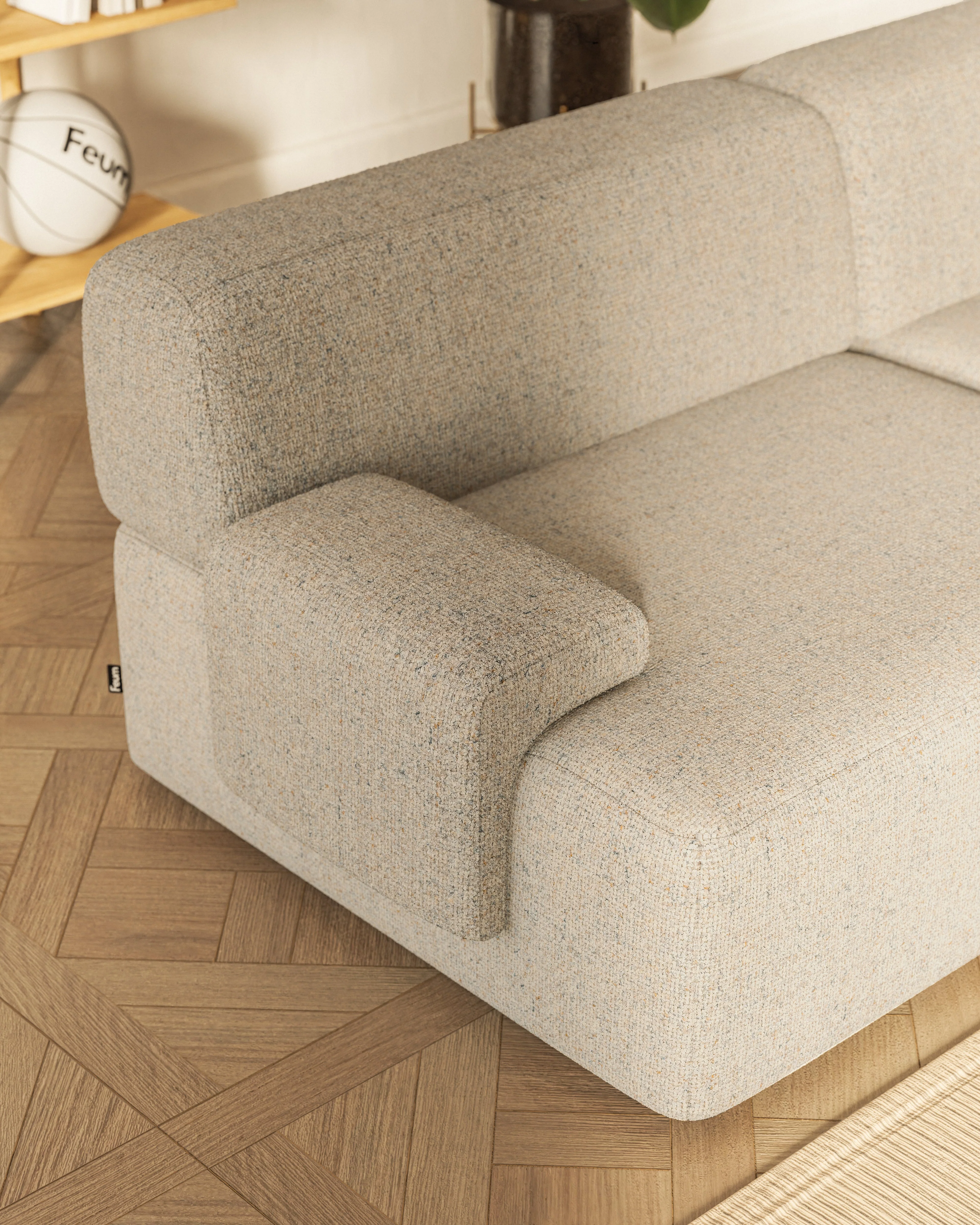 Sofa modułowa 3-osobowa UMI beżowy - Image 8