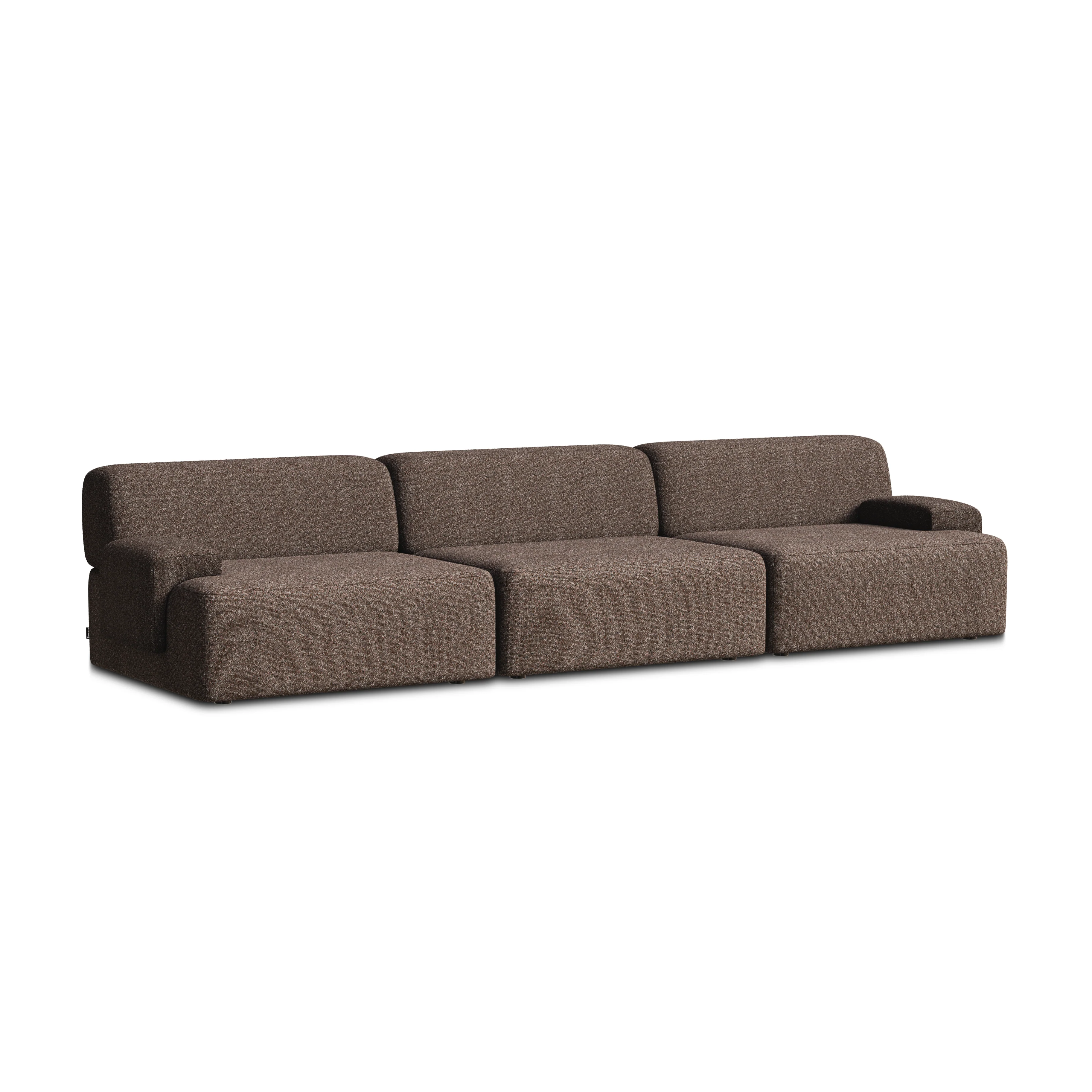Sofa modułowa 3-osobowa UMI brązowy