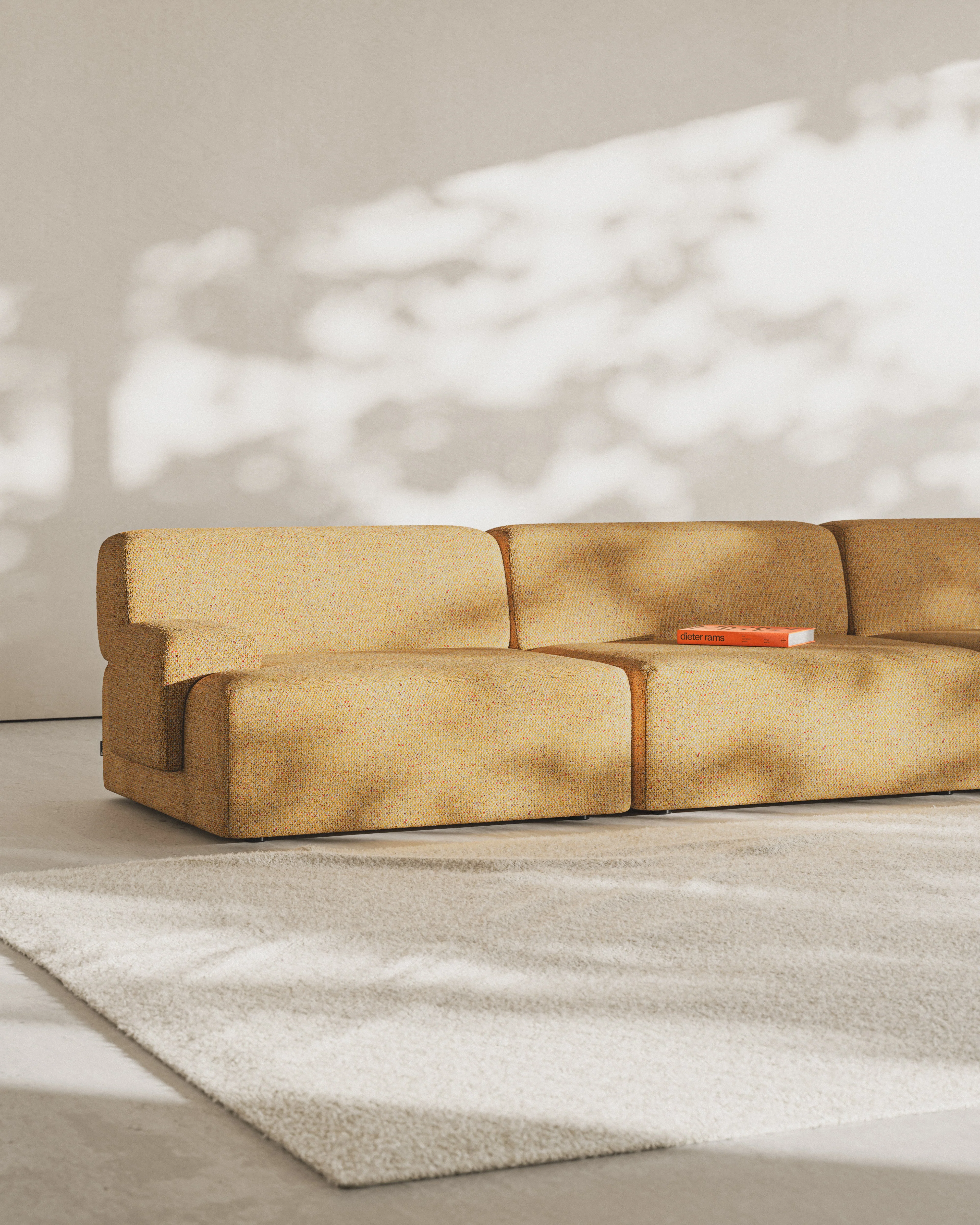Sofa modułowa 3-osobowa UMI jesienny pomarańczowy - Image 4