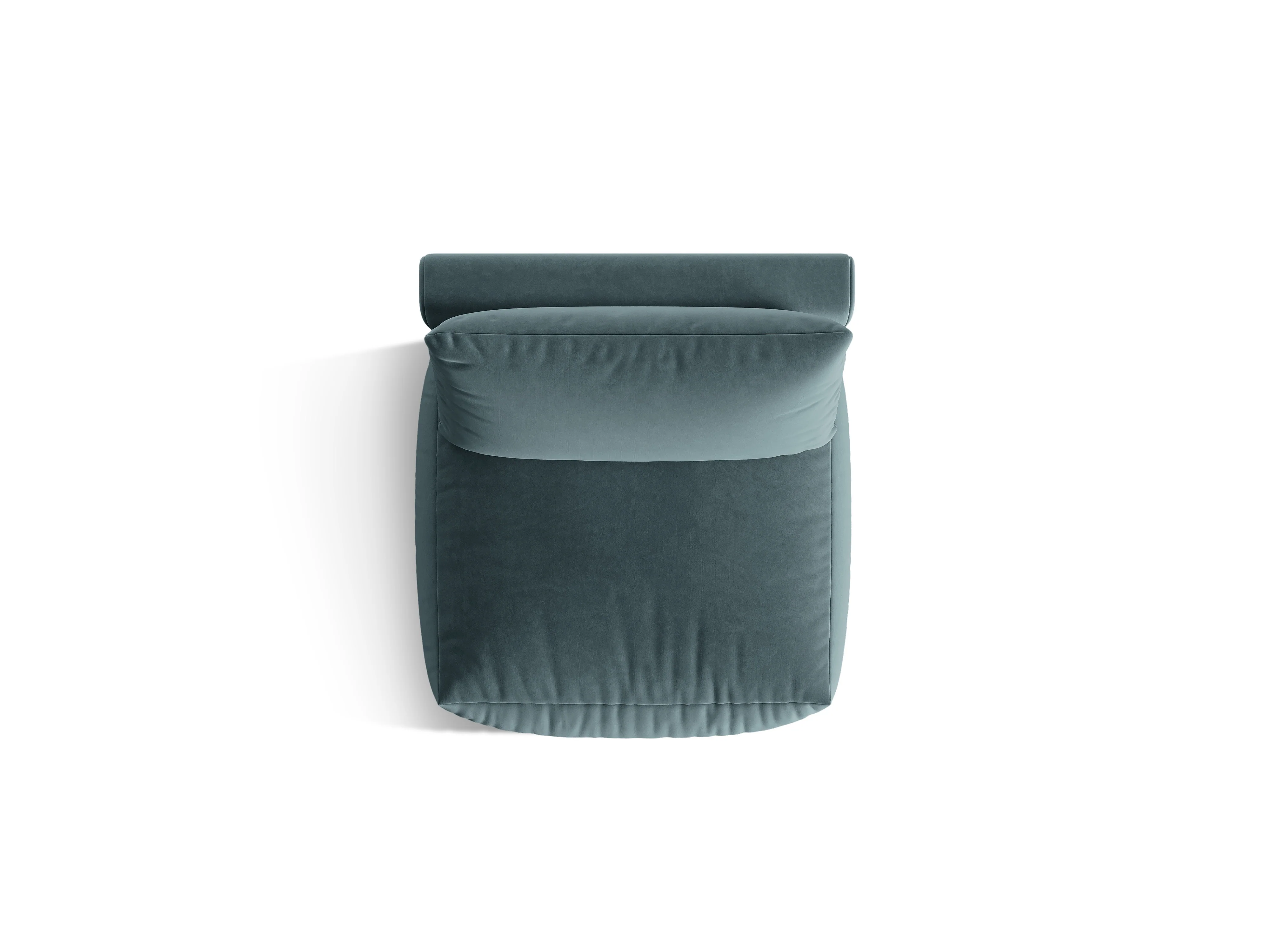 Sofa modułowa aksamitna CHRIS - element środkowy jasnoniebieski - Image 4