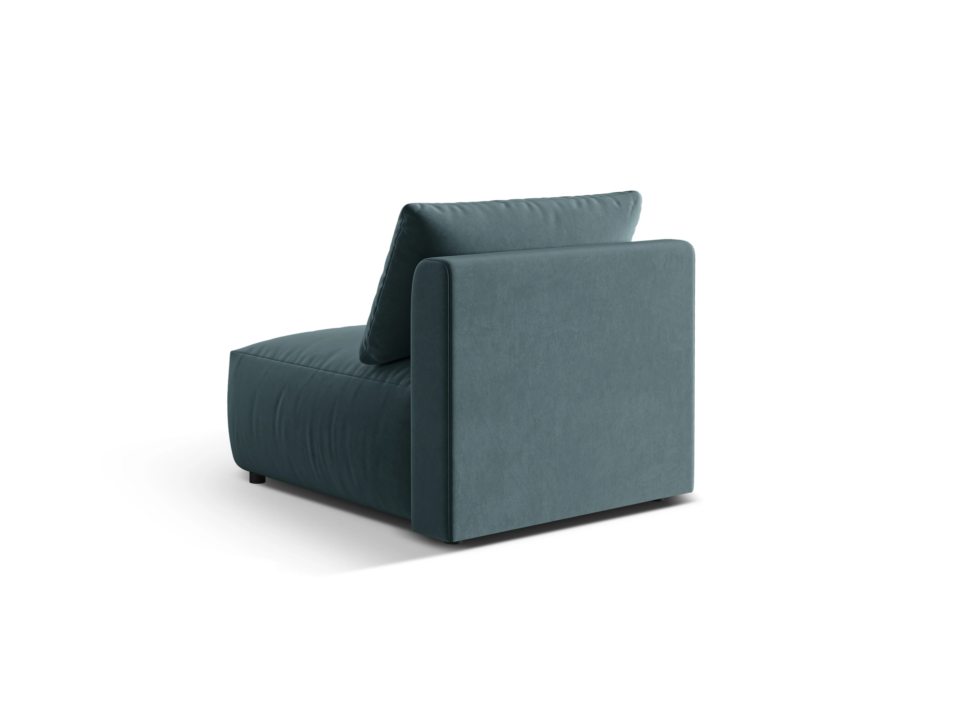 Sofa modułowa aksamitna CHRIS - element środkowy jasnoniebieski - Image 5
