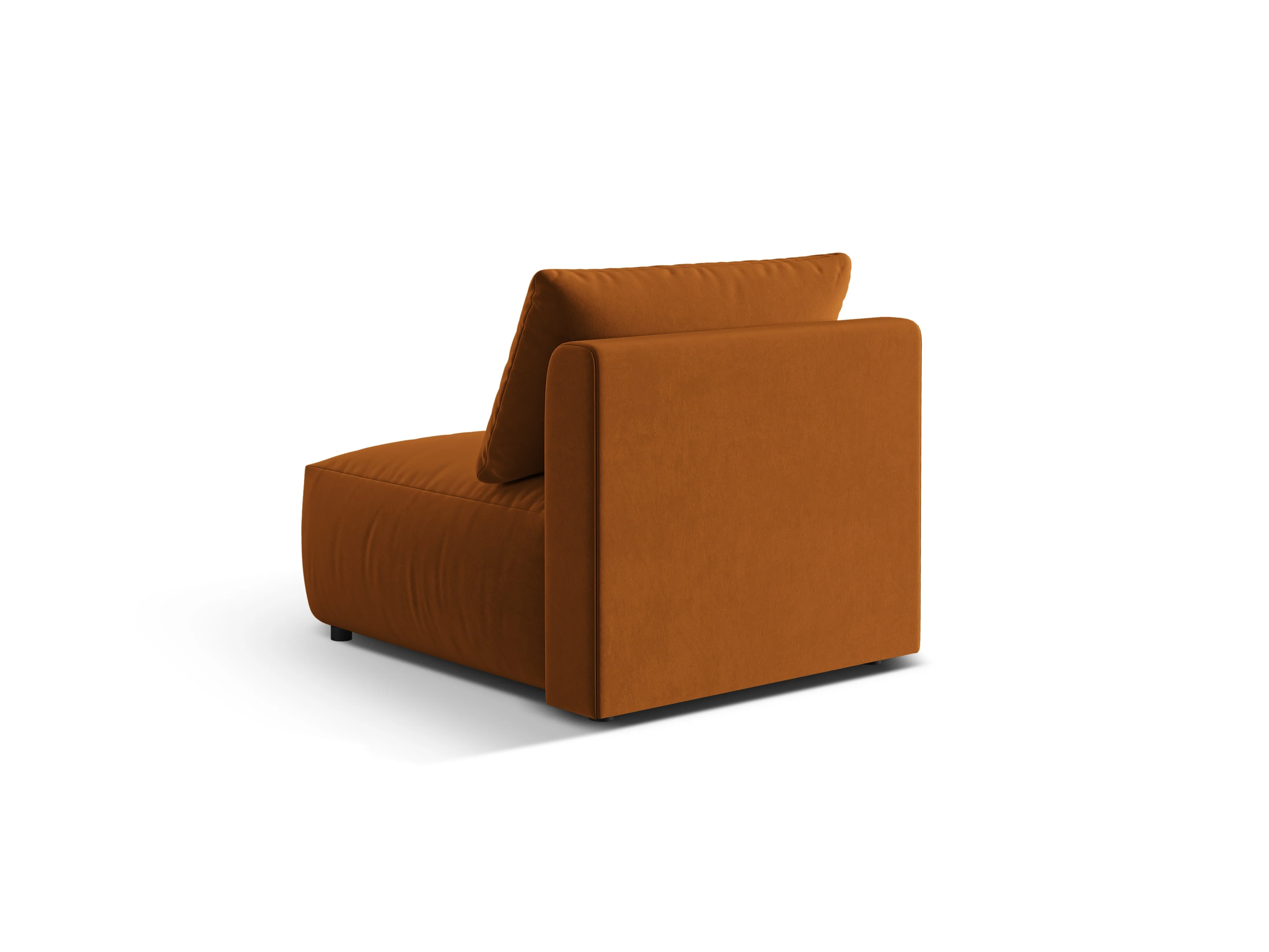 Sofa modułowa aksamitna CHRIS - element środkowy terracotta - Image 5