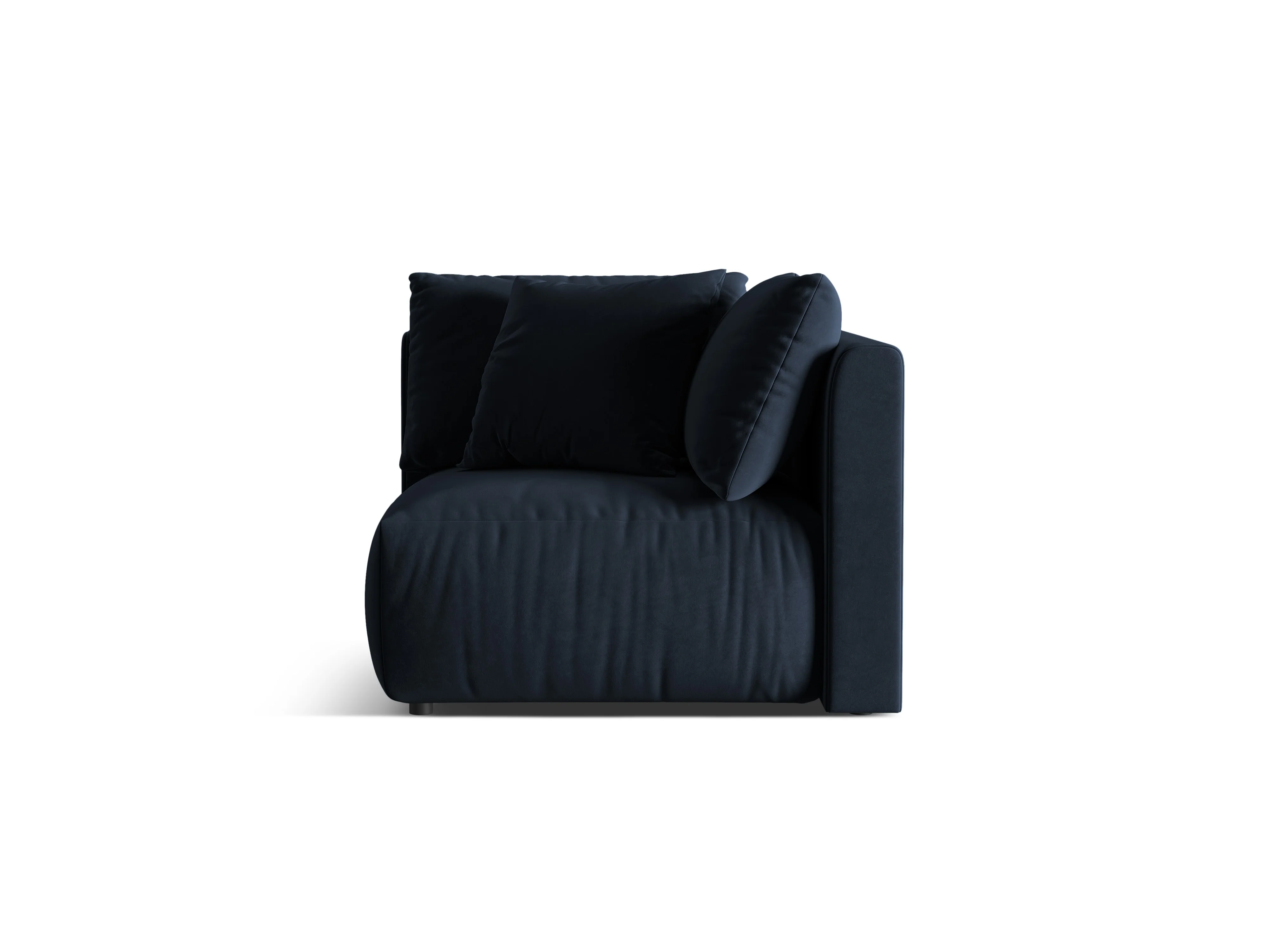 Sofa modułowa aksamitna CHRIS - element narożny granat królewski - Image 3