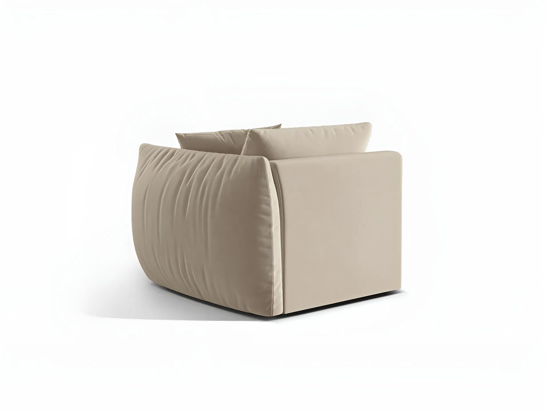 Sofa modułowa aksamitna CHRIS - element prawostronny ecru - Image 4