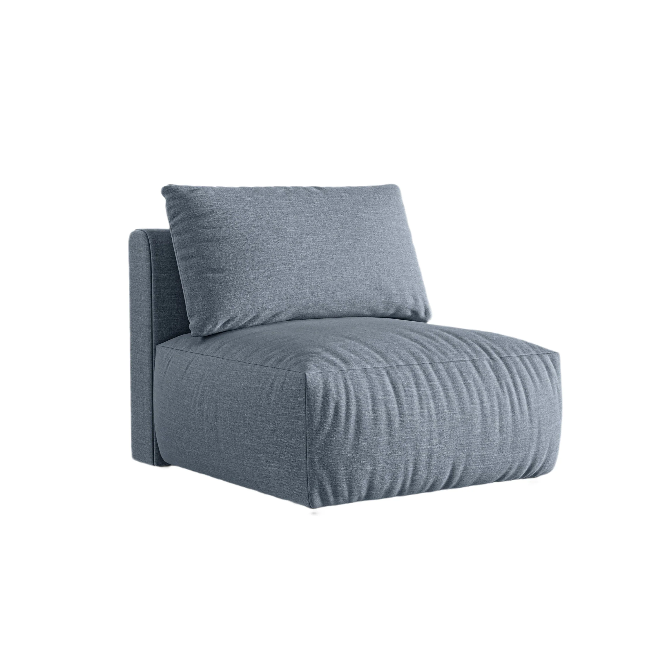 Sofa modułowa CHRIS - element środkowy jasnoniebieski szenil