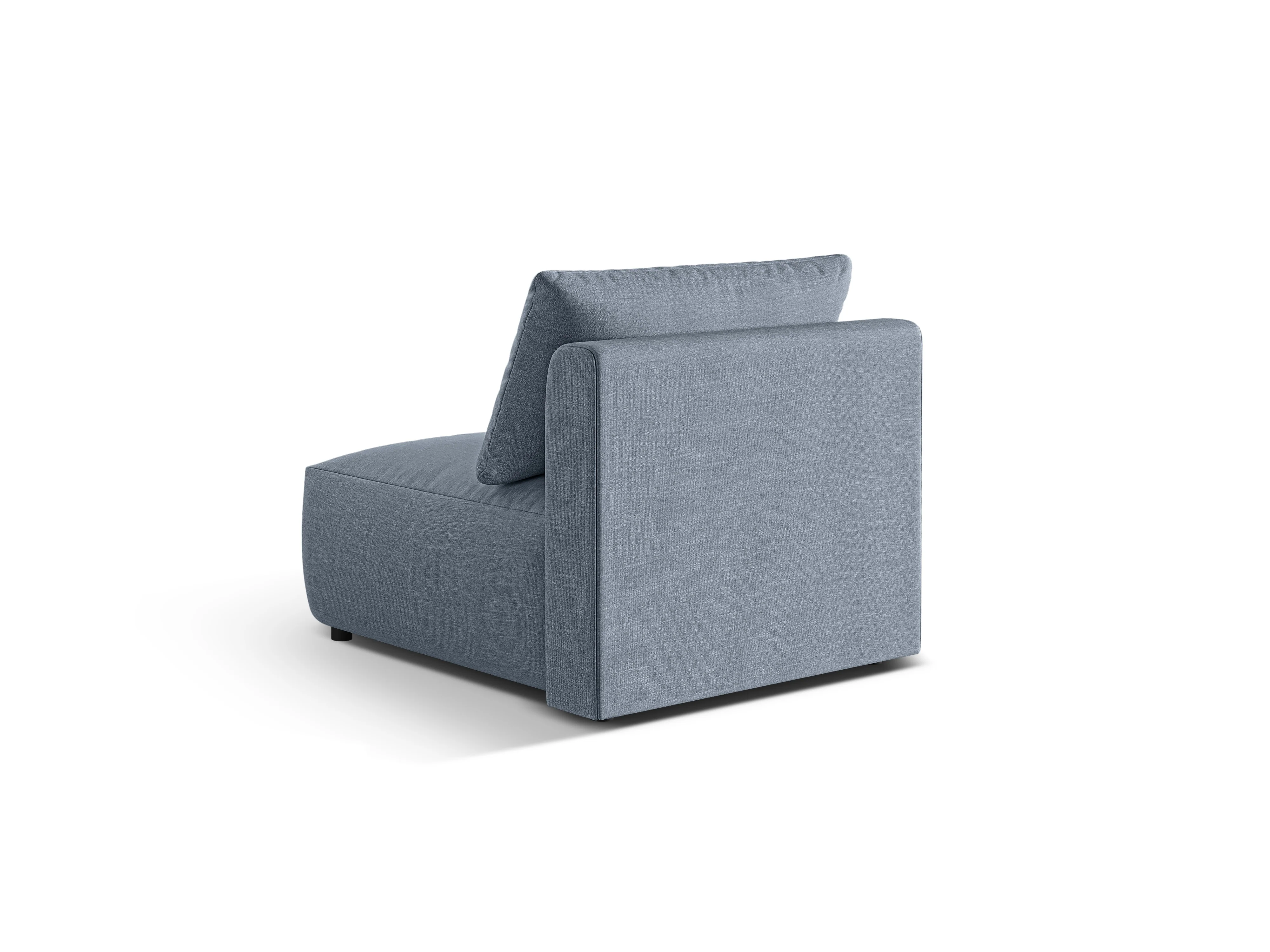 Sofa modułowa CHRIS - element środkowy jasnoniebieski szenil - Image 5