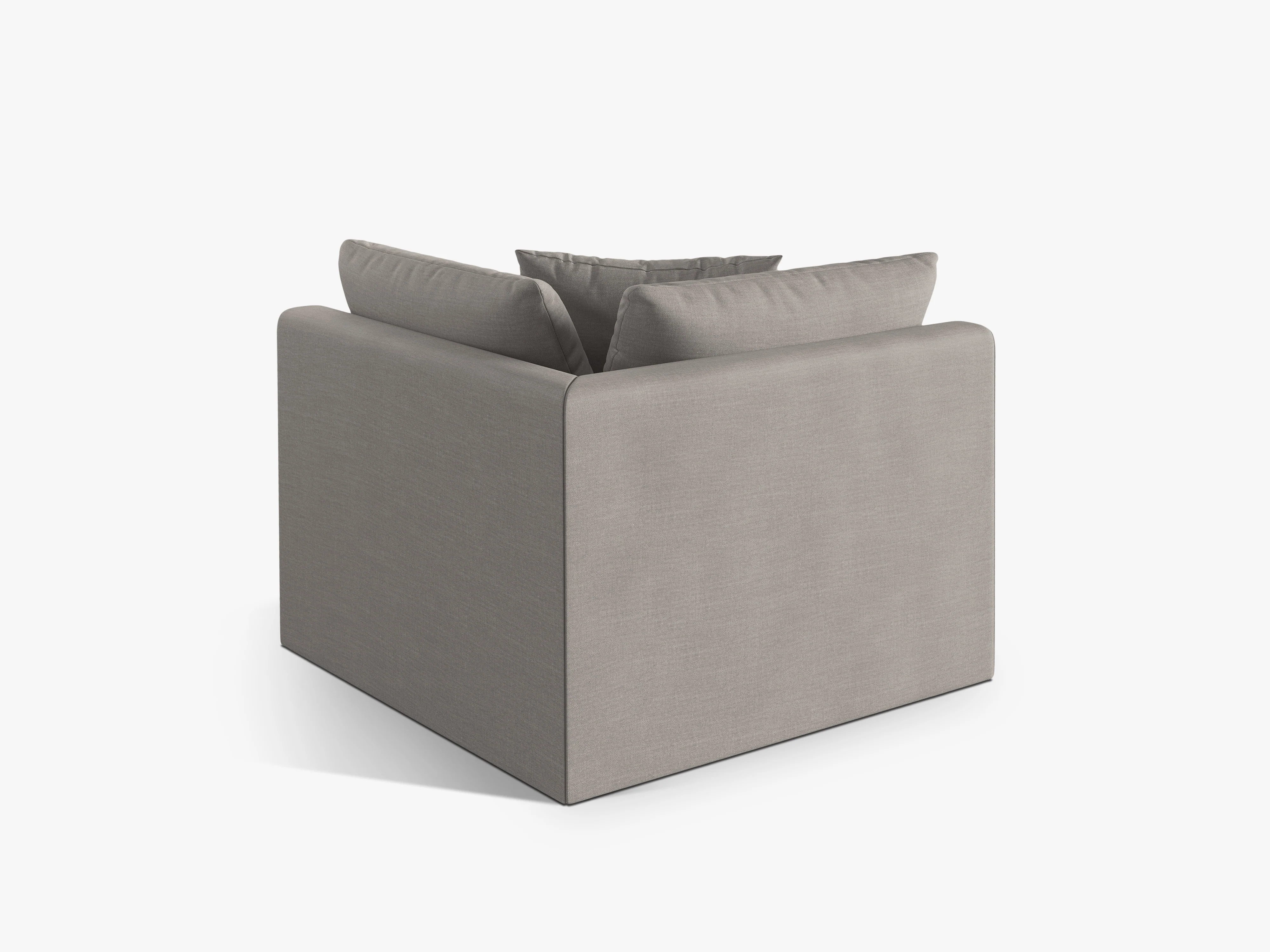 Sofa modułowa CHRIS - element narożny kremowy szenil - Image 5