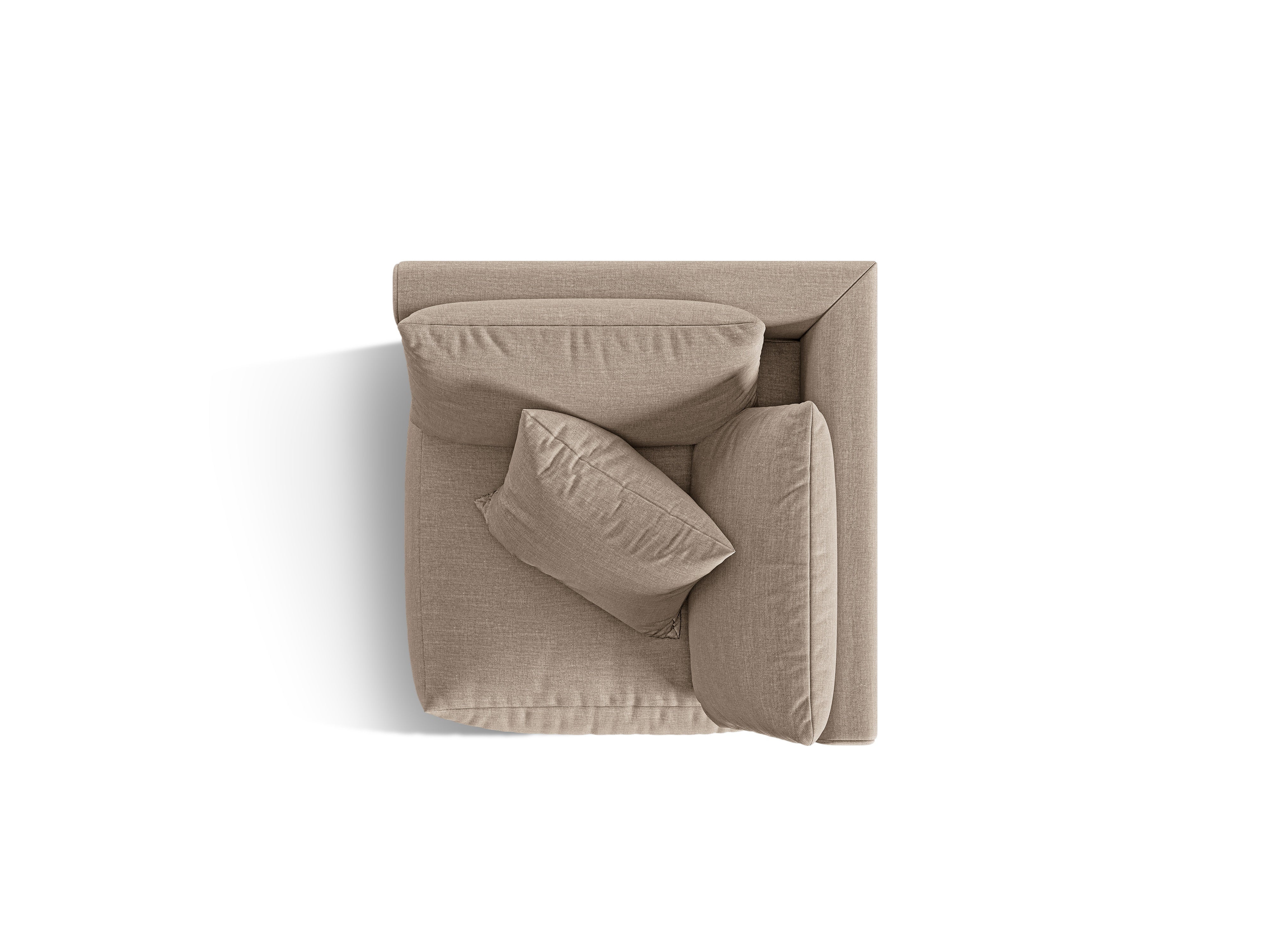 Sofa modułowa CHRIS - element narożny piaskowy szenil - Image 4