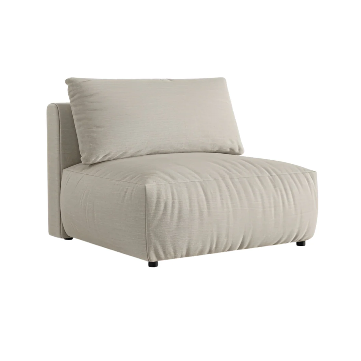 Sofa modułowa CHRIS - szeroki element środkowy beżowy szenil