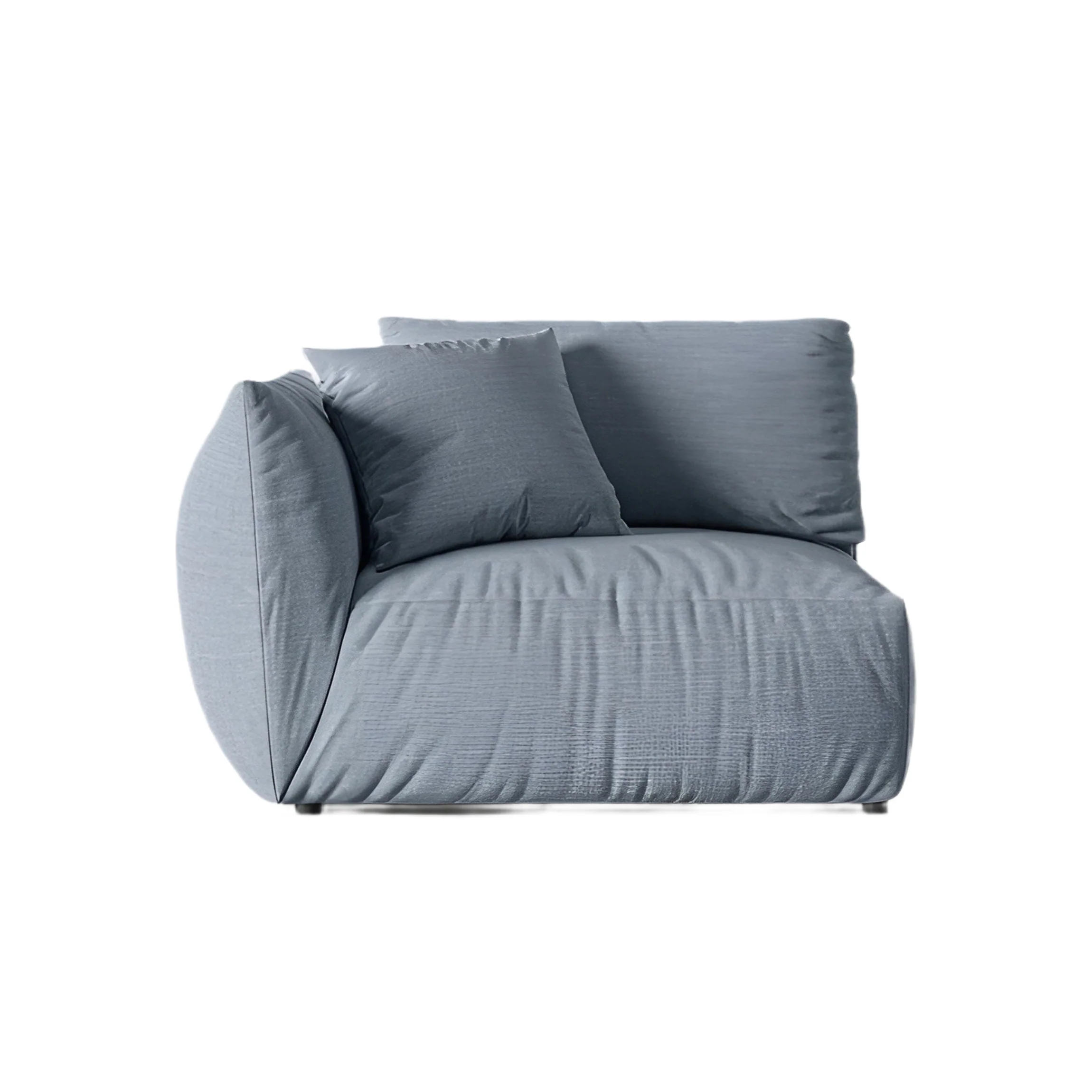 Sofa modułowa CHRIS - element szeroki lewostronny jasnoniebieski szenil