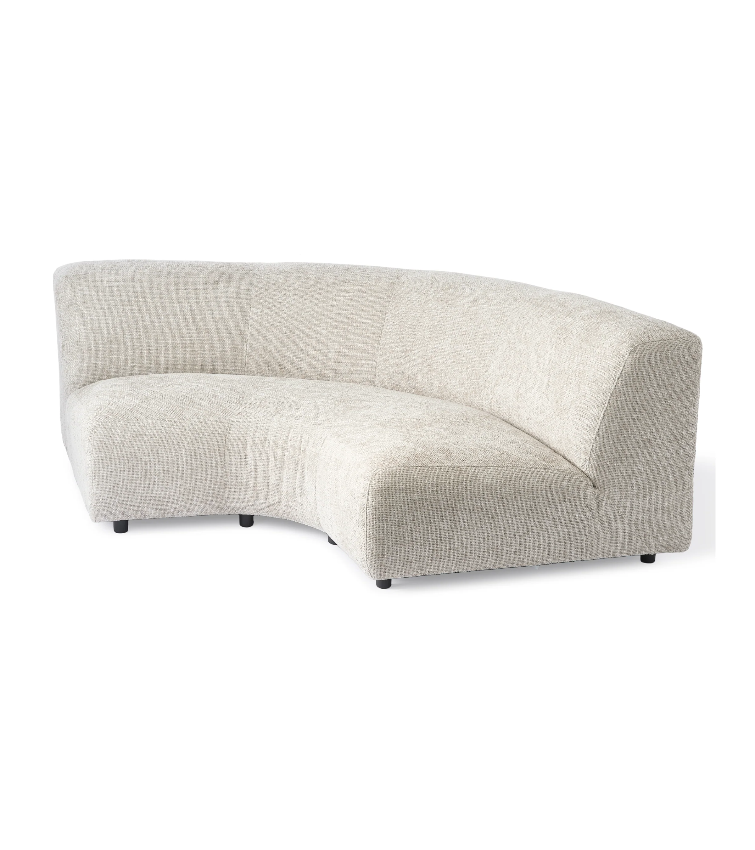Sofa modułowa POLSPOTTEN - duży moduł narożny zaokrąglony ecri - Image 3