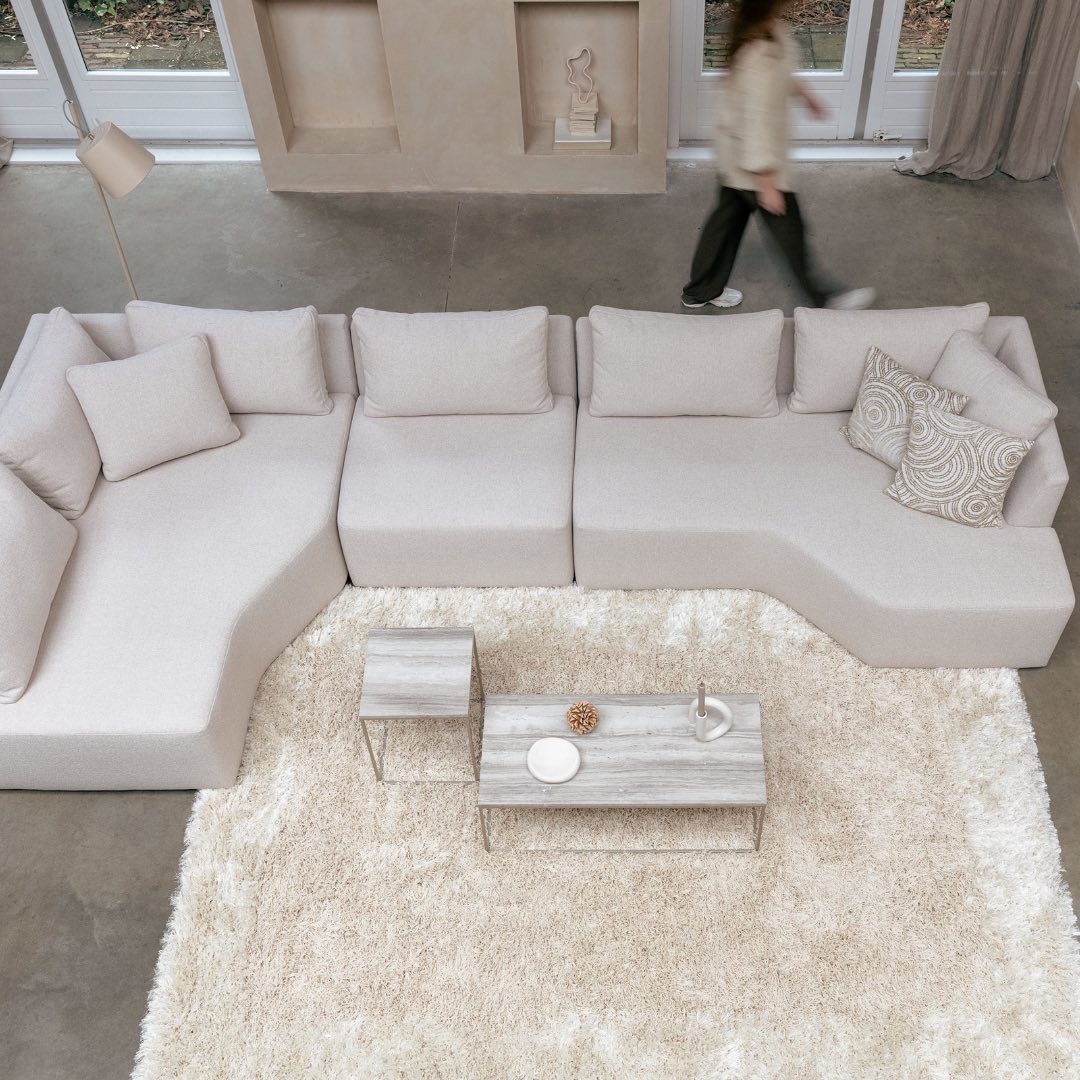 Sofa modułowa PROSPER - element końcowy lewostronny piaskowy - Image 2