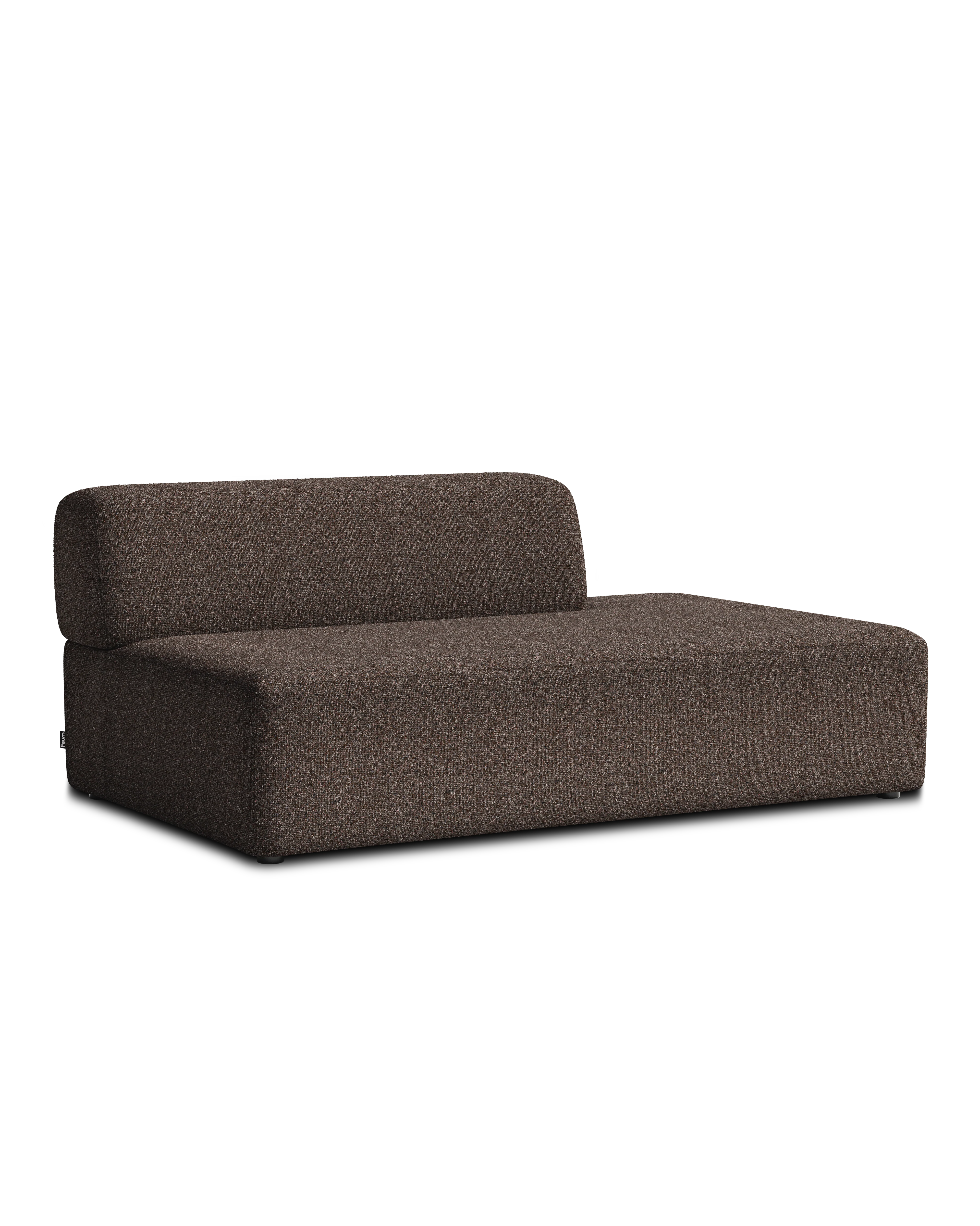 Sofa modułowa UMI - element otwarty lewostronny brązowy - Image 3