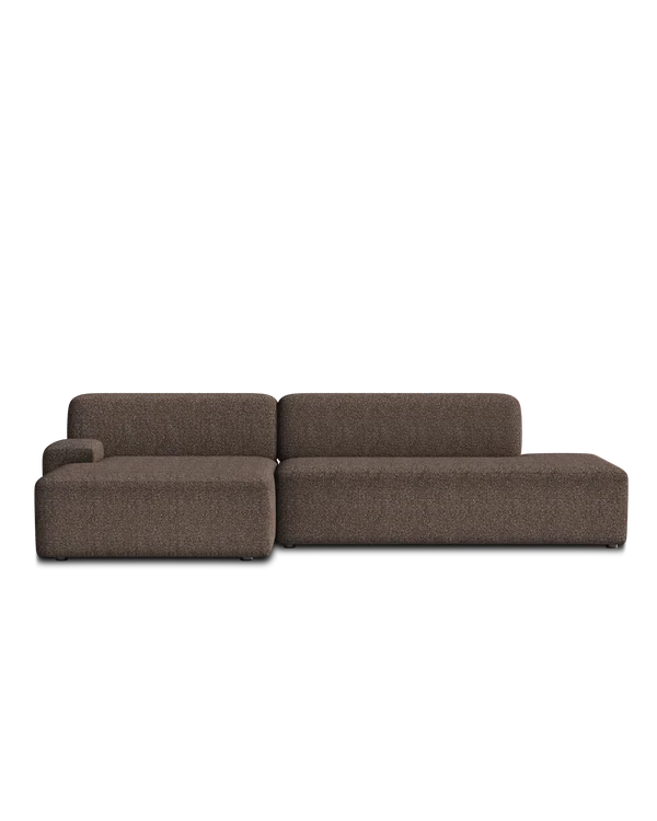 Sofa modułowa UMI - szezlong lewostronny brązowy - Image 4