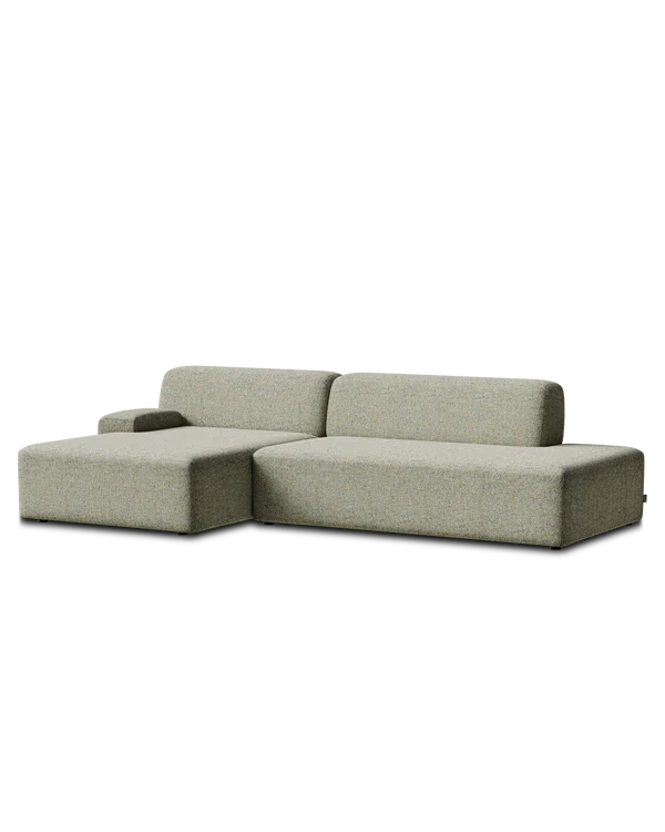 Sofa modułowa UMI - element otwarty lewostronny jasny zielony - Image 5