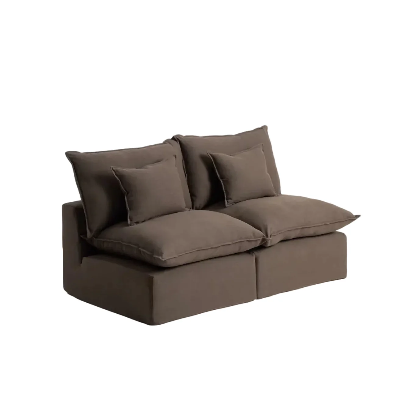 Sofa modułowa 2-osobowa ANARELA czekoladowy