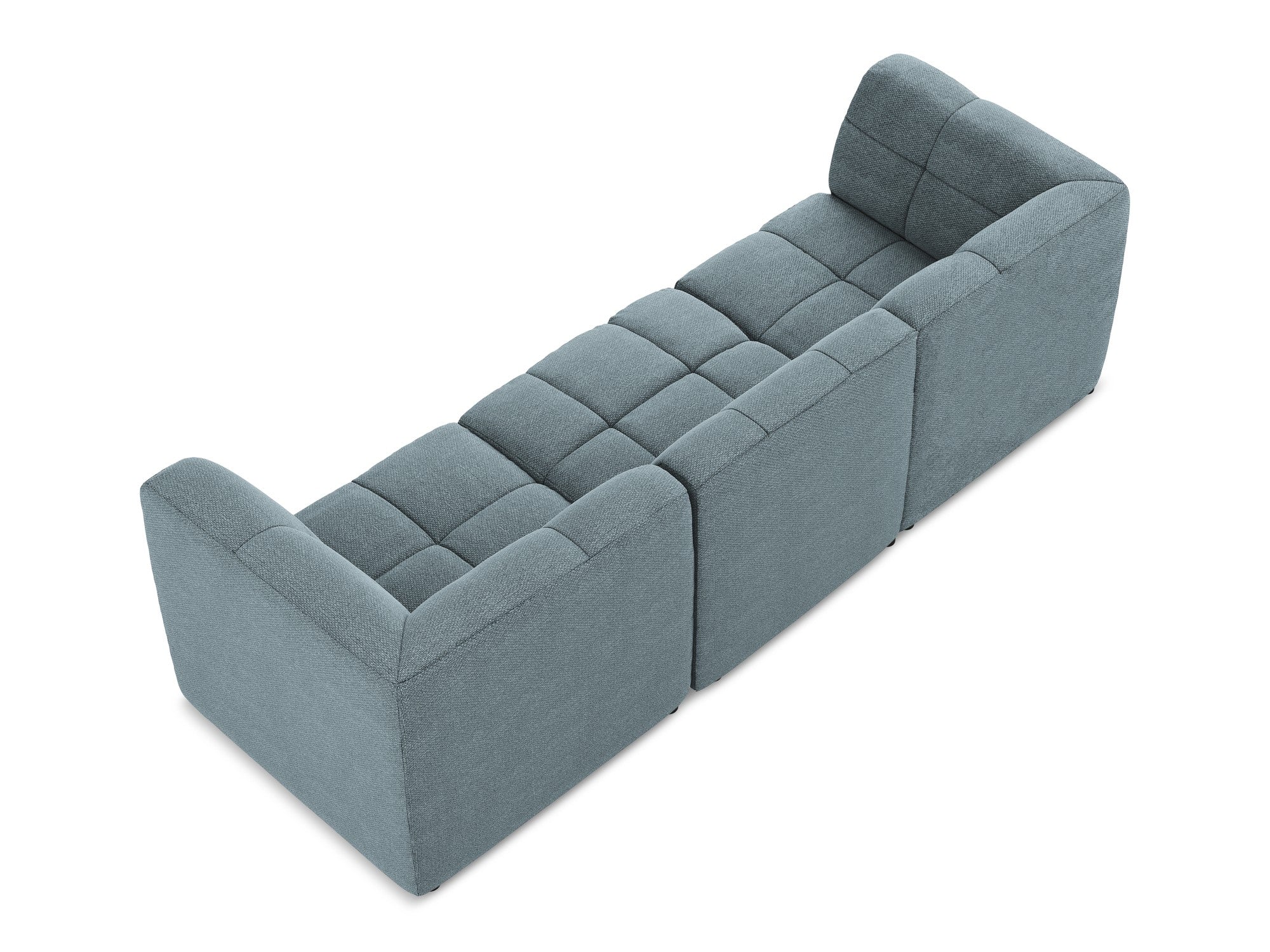 Sofa modułowa 3-osobowa ALOHA dżinsowy niebieski boucle - Image 4