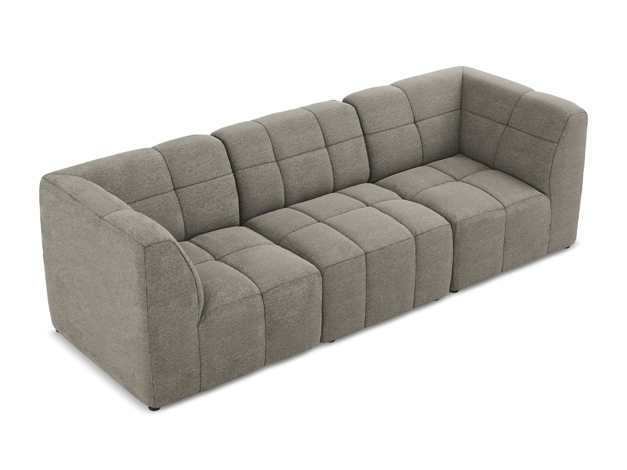 Sofa modułowa 3-osobowa ALOHA szary boucle - Image 3
