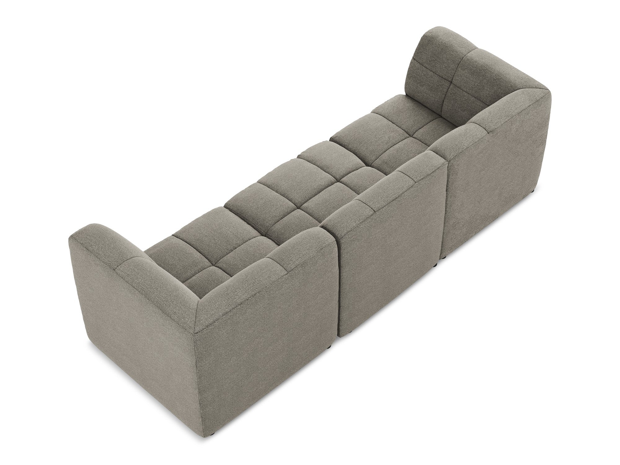 Sofa modułowa 3-osobowa ALOHA szary boucle - Image 4