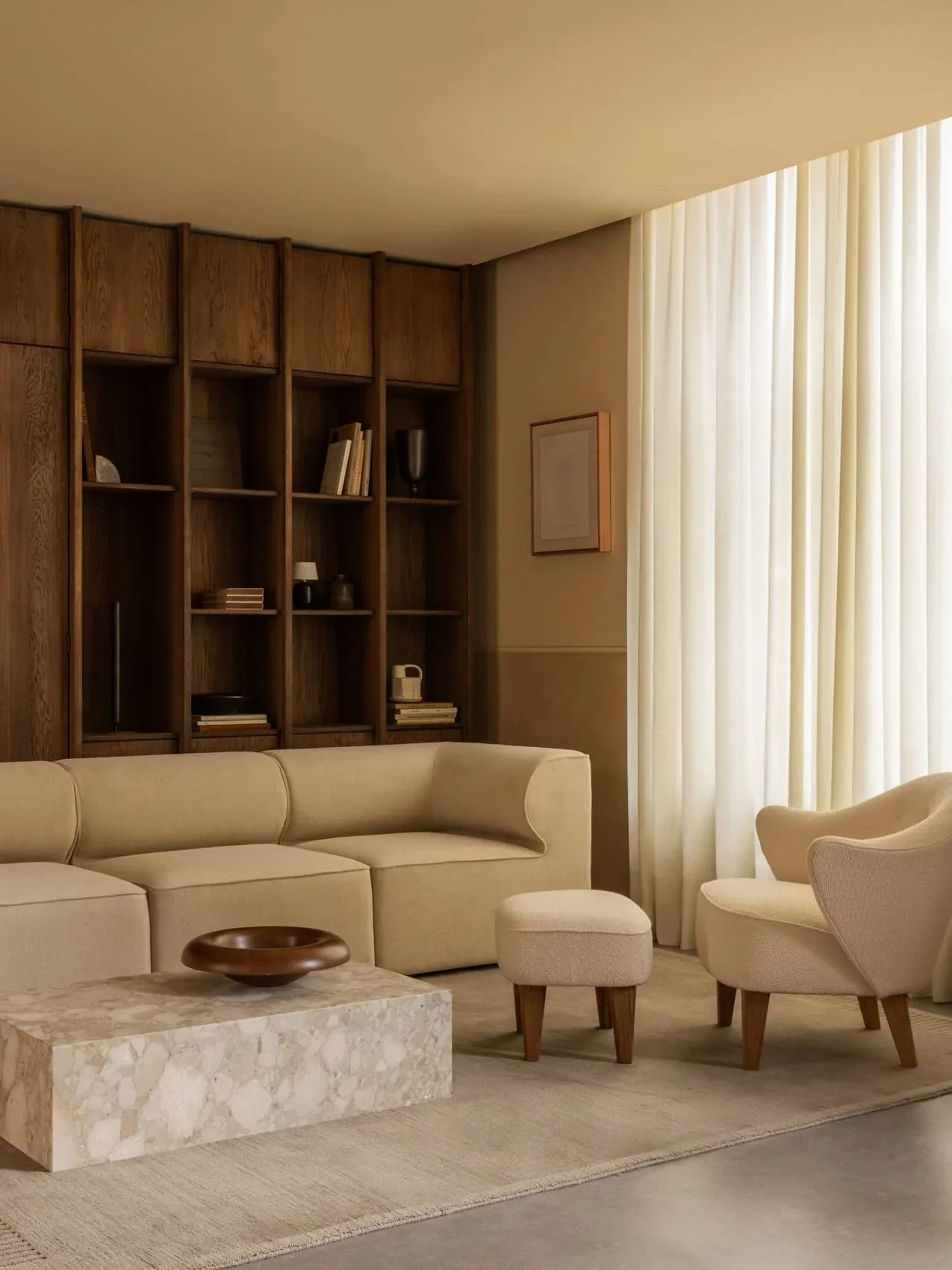 Sofa modułowa 3-osobowa EAVE jaśminowy beżowy - Poekspozycyjna - Image 2