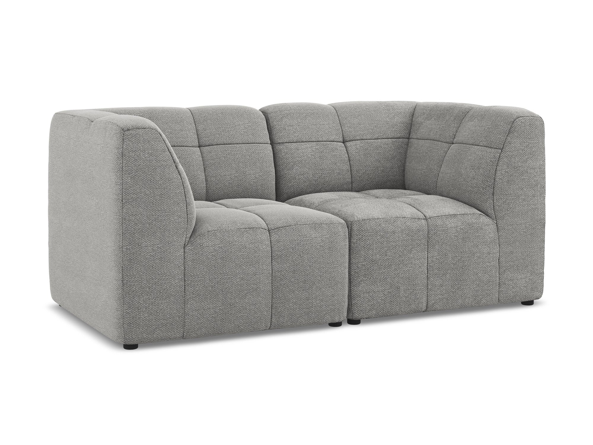 Sofa modułowa 2-osobowa ALOHA jasnoszary boucle