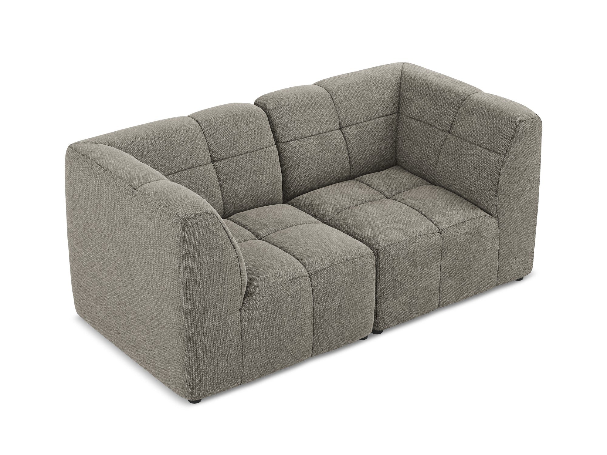 Sofa modułowa 2-osobowa ALOHA szary boucle - Image 4