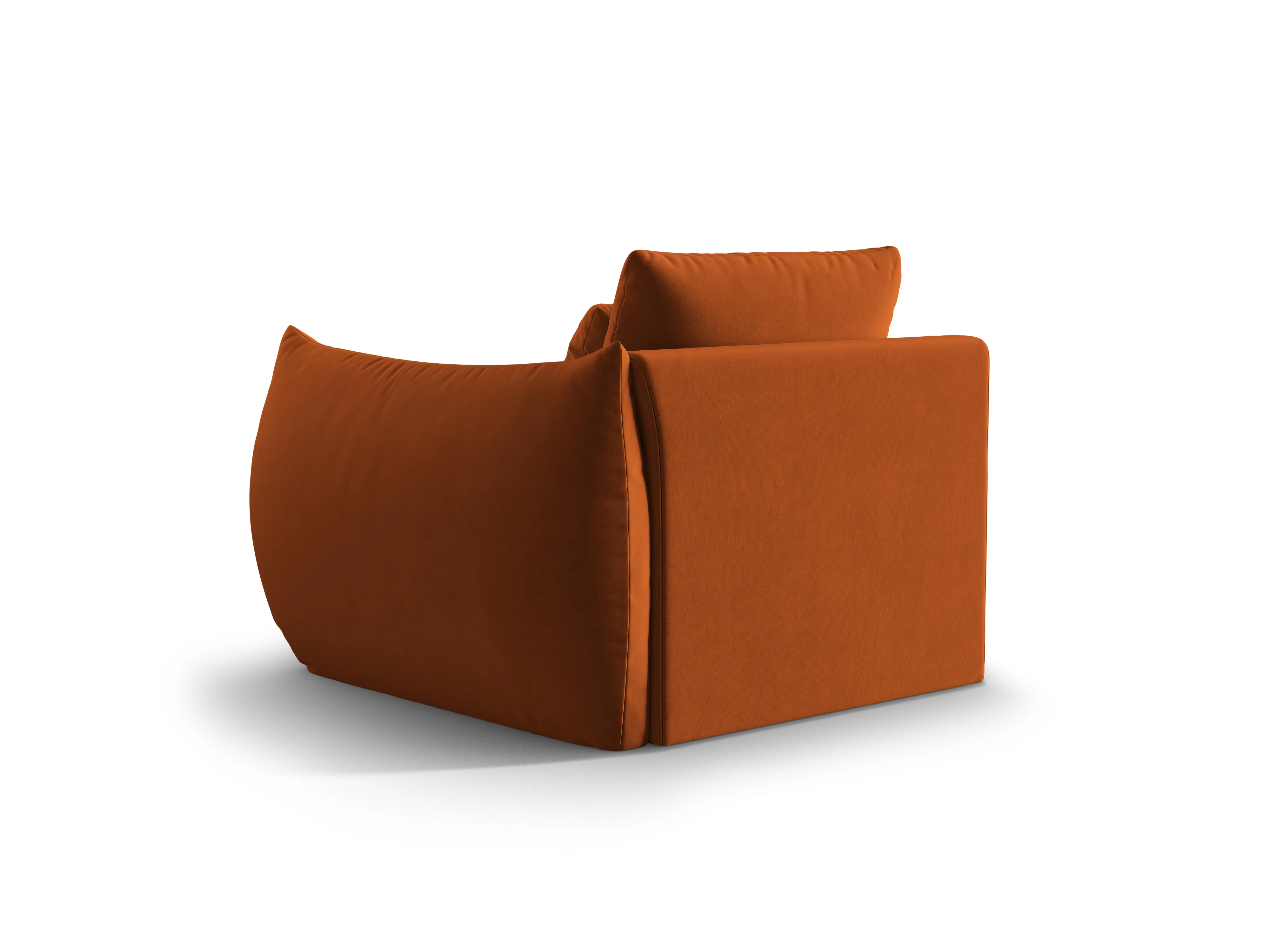 Sofa modułowa aksamitna BLOOM - element prawostronny terracotta - Image 5