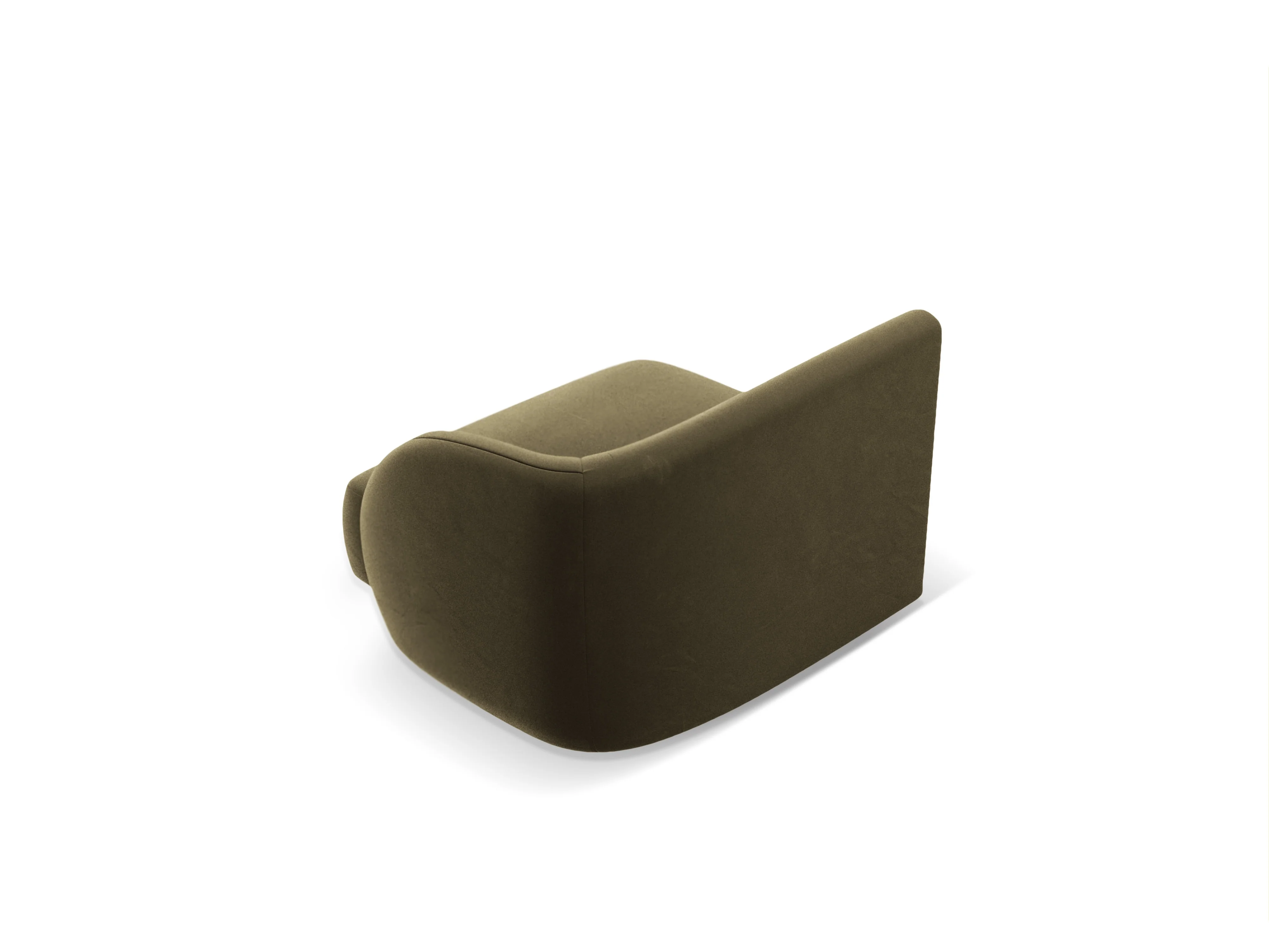 Sofa modułowa aksamitna MILEY - moduł prawostronny zielony - Image 4