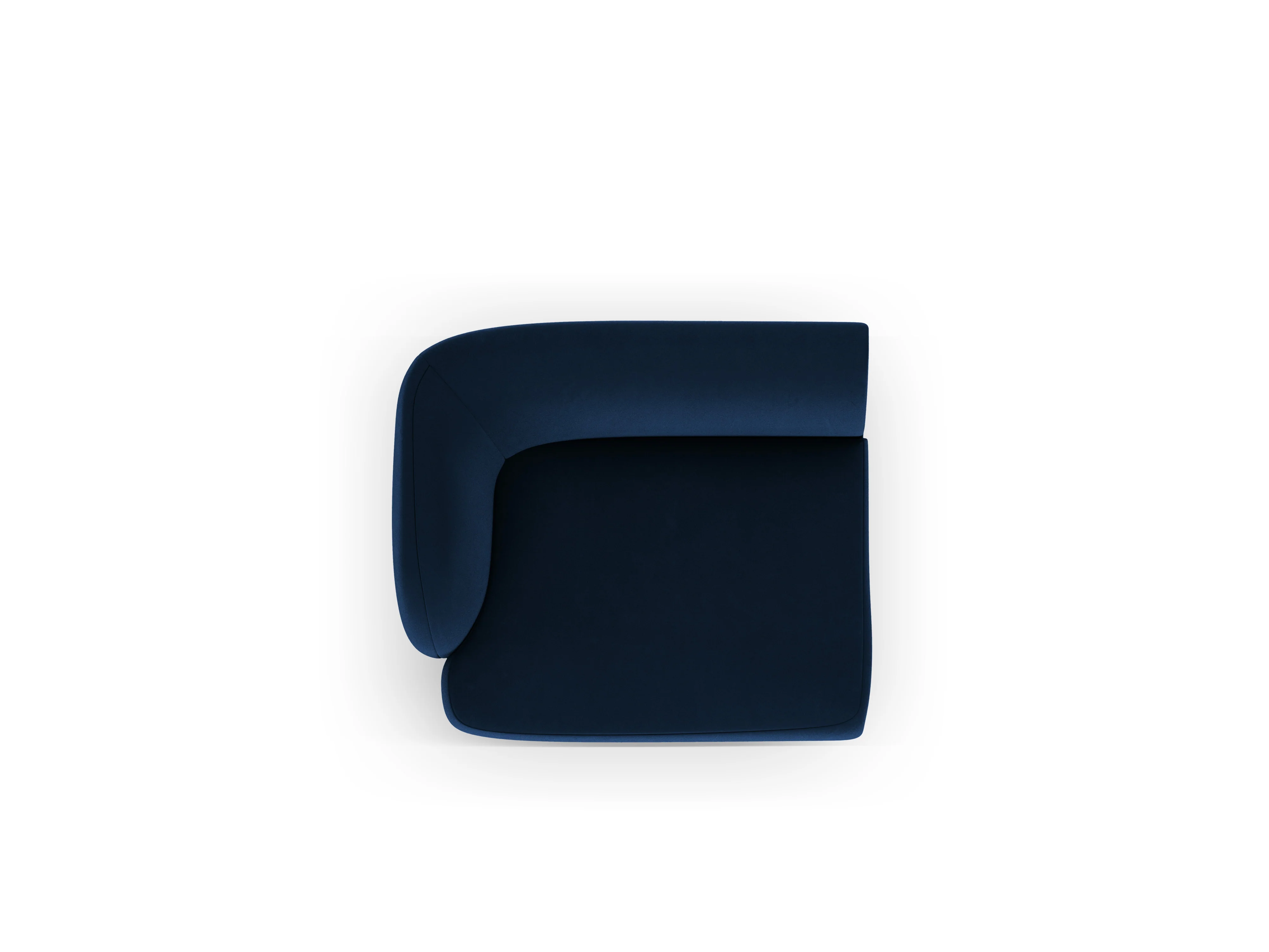Sofa modułowa aksamitna MILEY - moduł lewostronny granat królewski - Image 3