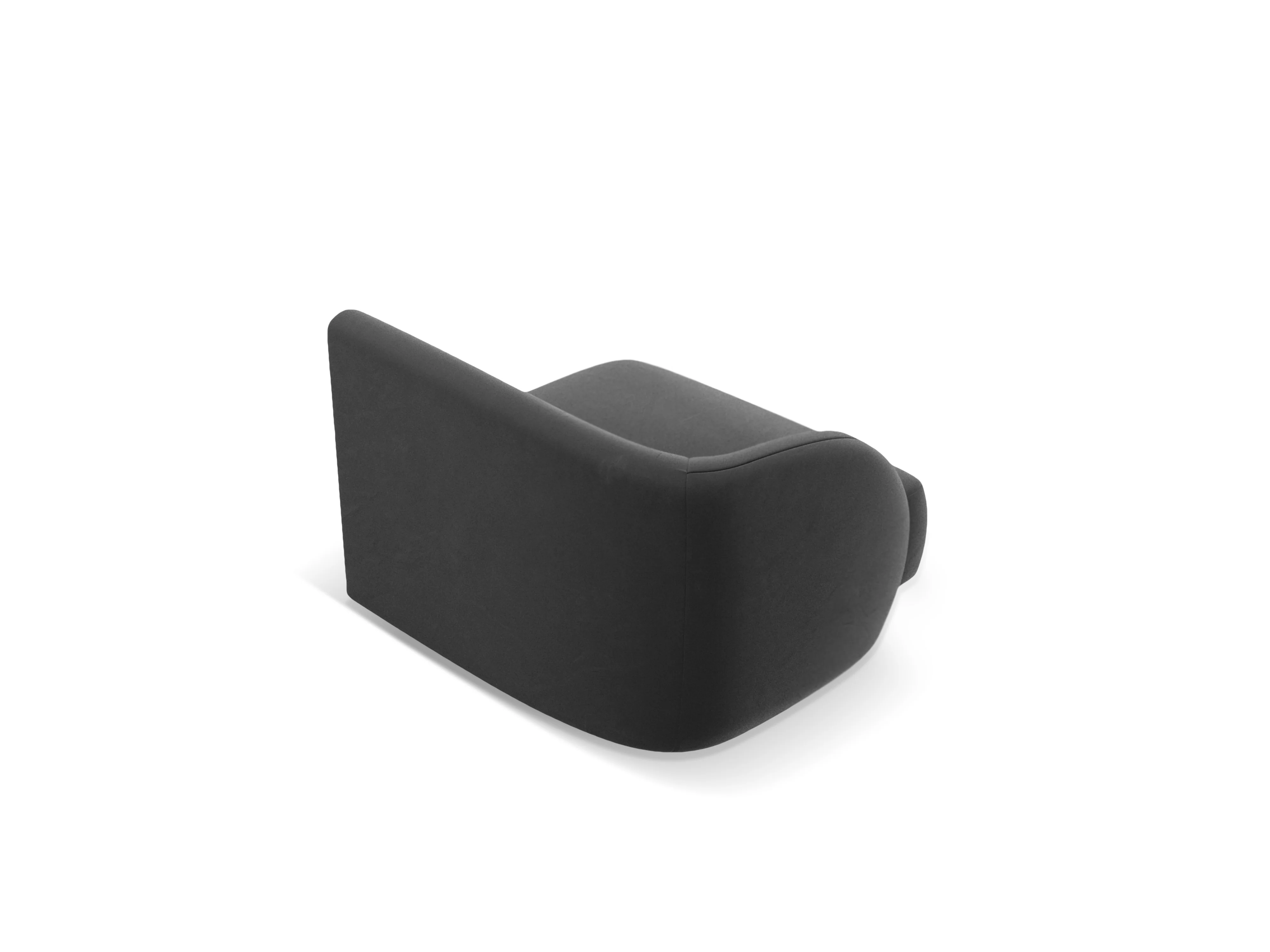 Sofa modułowa aksamitna MILEY - moduł lewostronny szary - Image 4