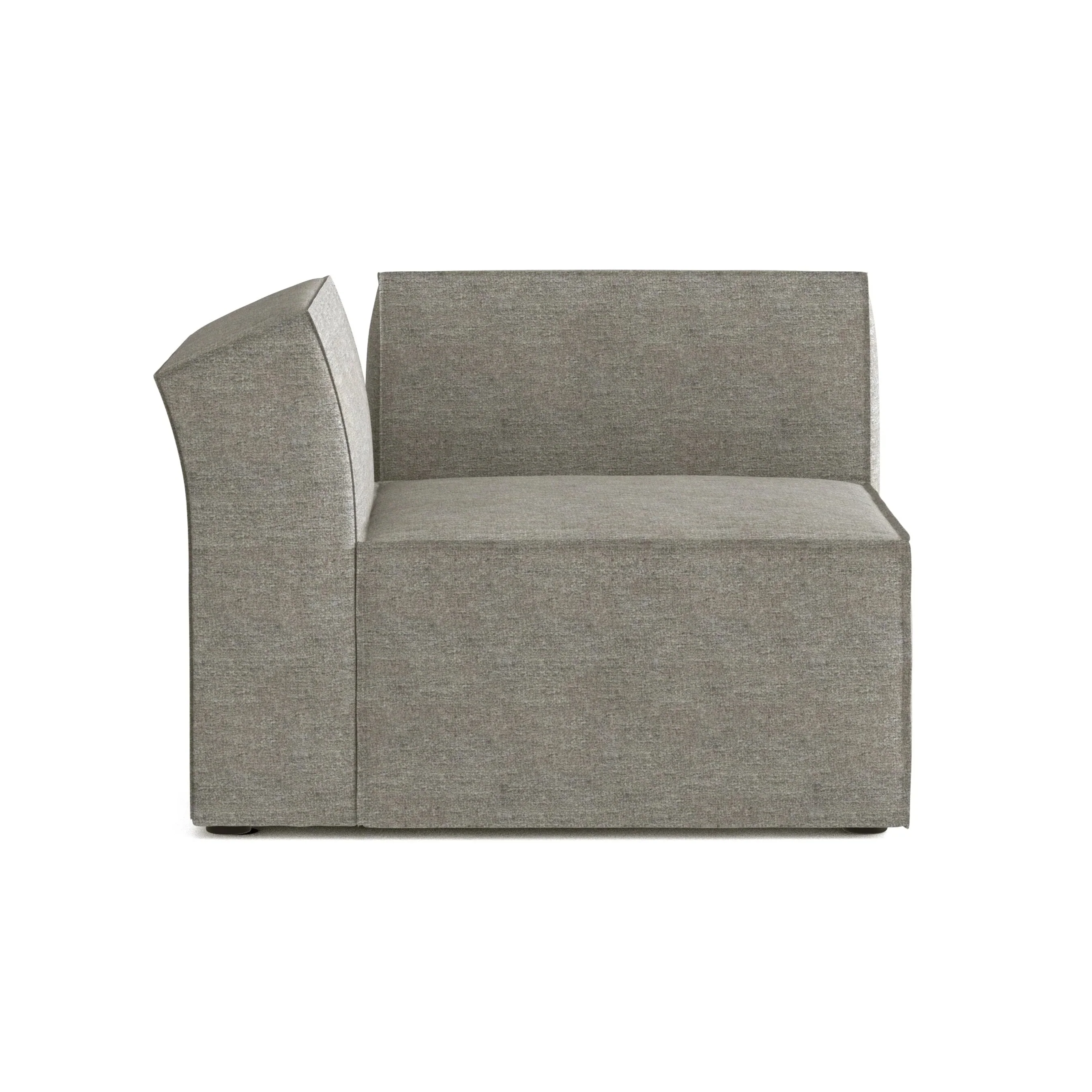 Sofa modułowa ANDO - moduł lewostronny szary