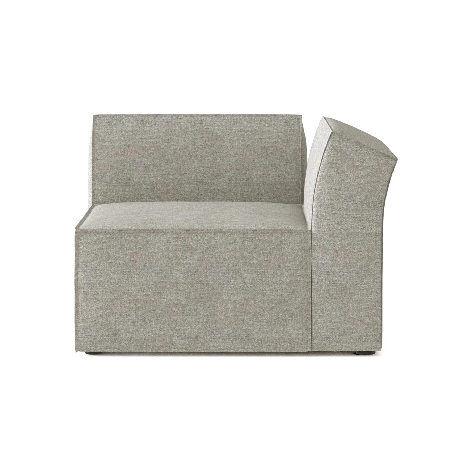 Sofa modułowa ANDO - moduł prawostronny jasnoszary